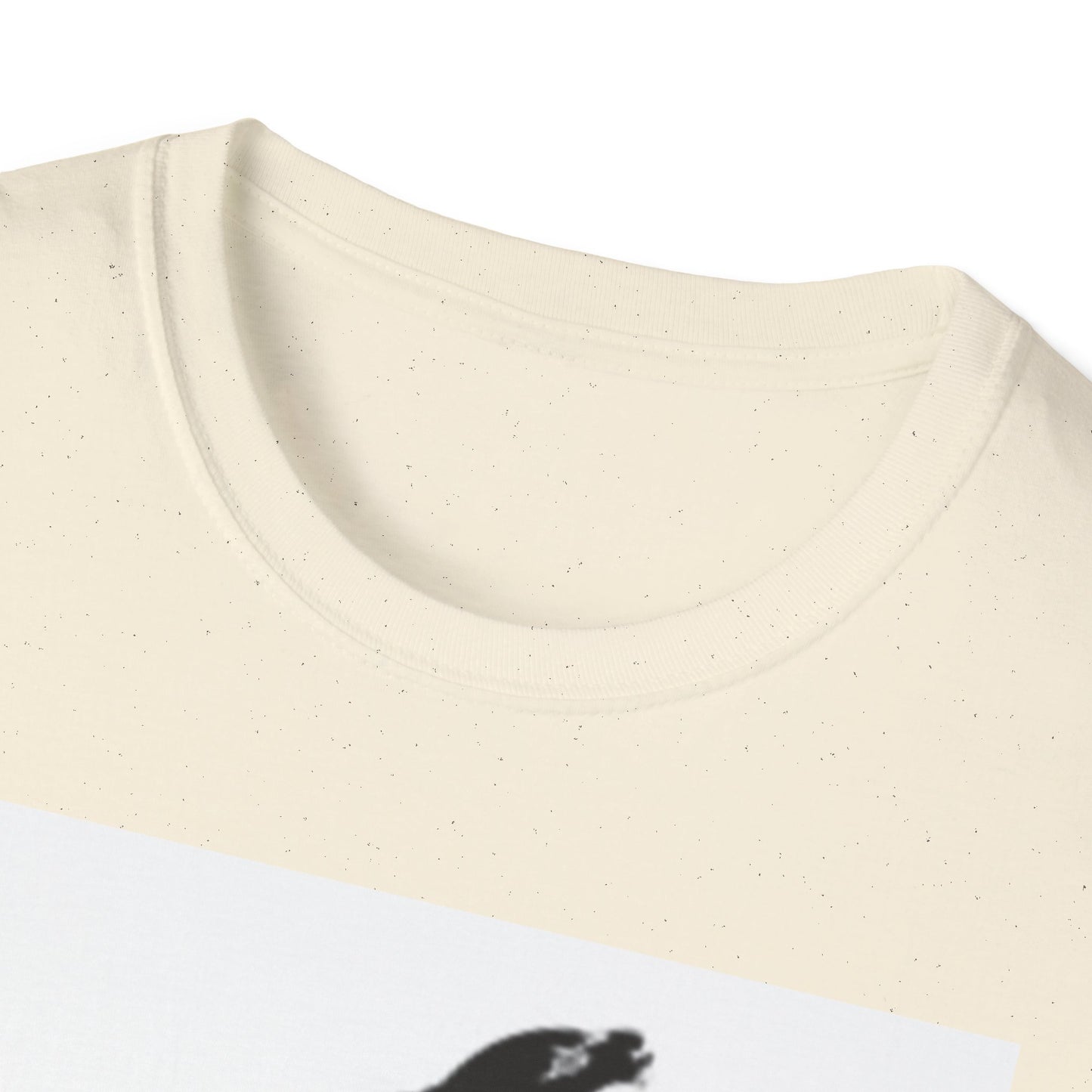 Unisex Softstyle T-Shirt - Black Bird Design for Nature Lovers