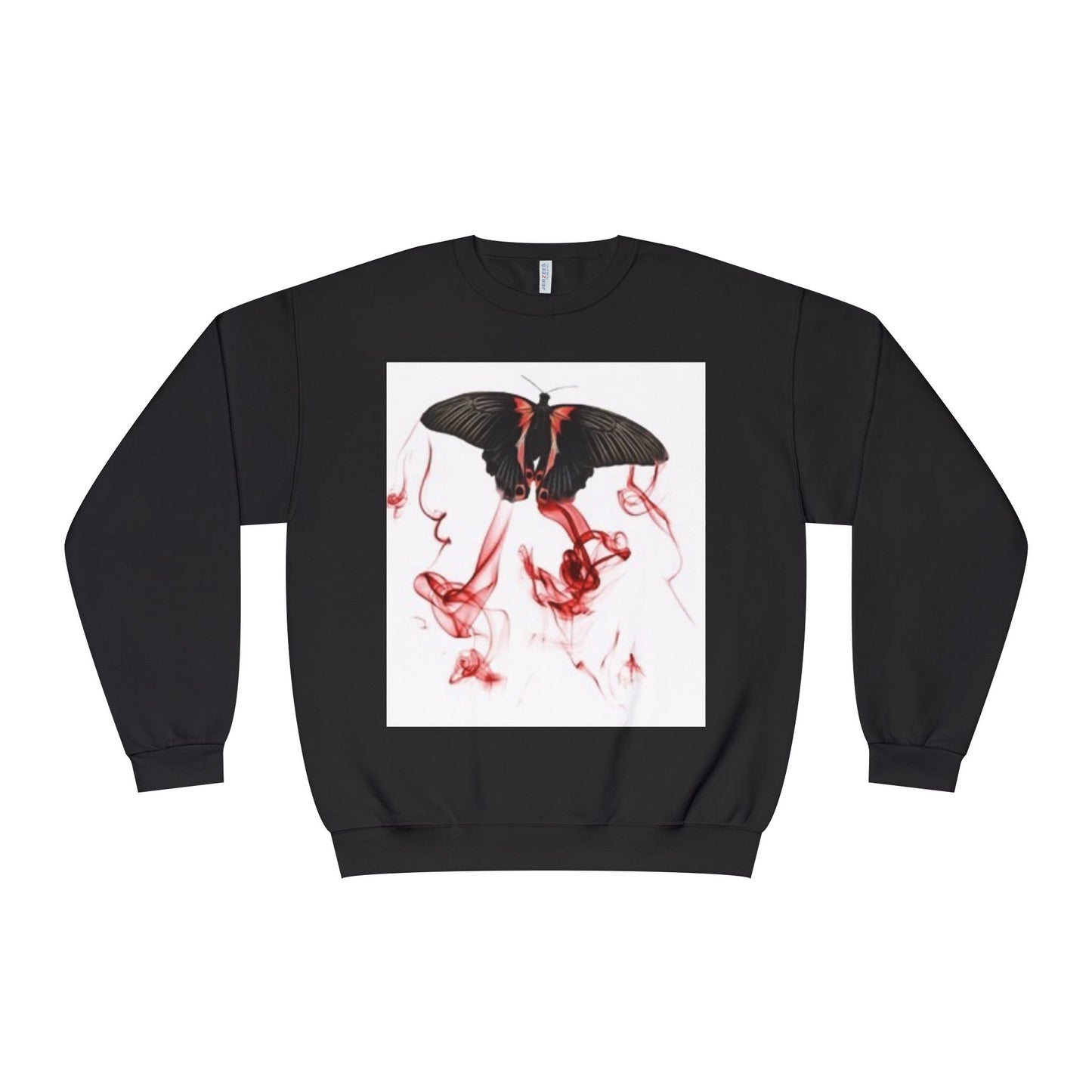 Unisex Crewneck Sweatshirt with Artistic Butterfly Design – Perfect for Fall Style & Gifts