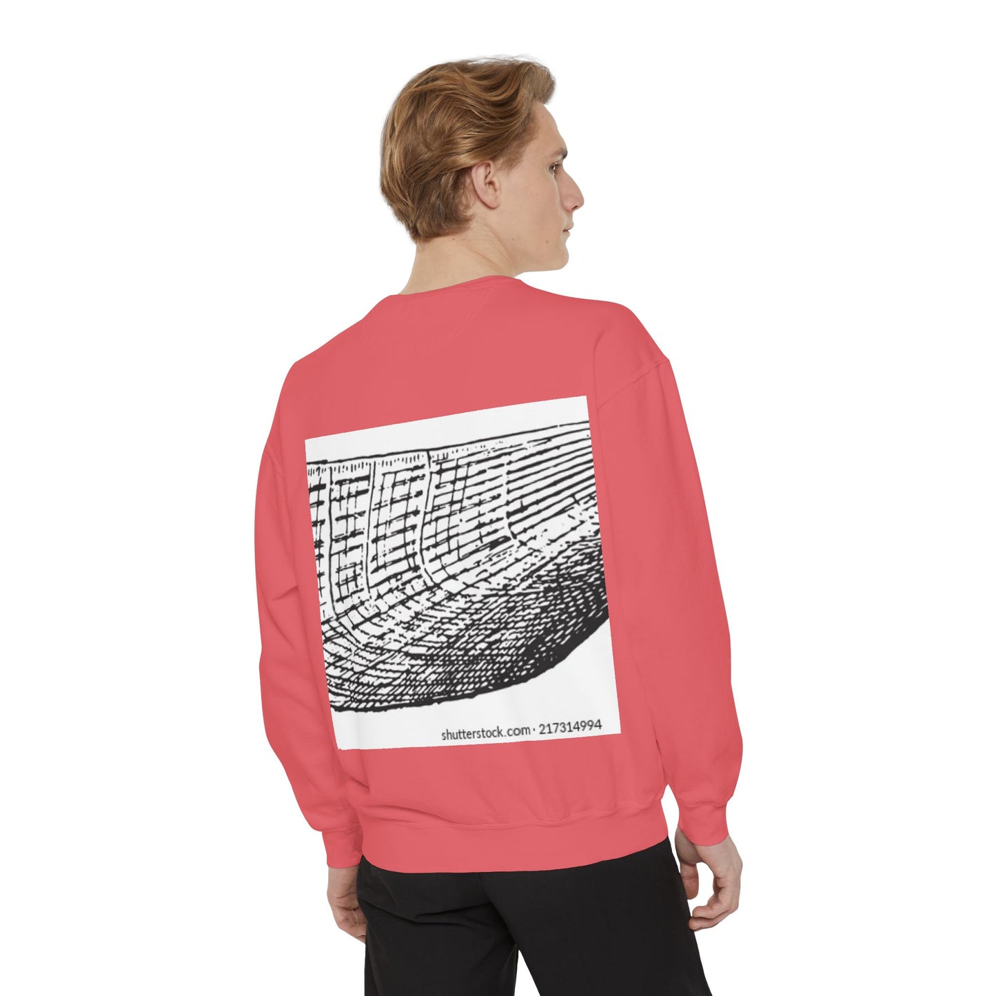 Graphic Unisex Garment-Dyed Sweatshirt | Nautical Design for Ocean Lovers