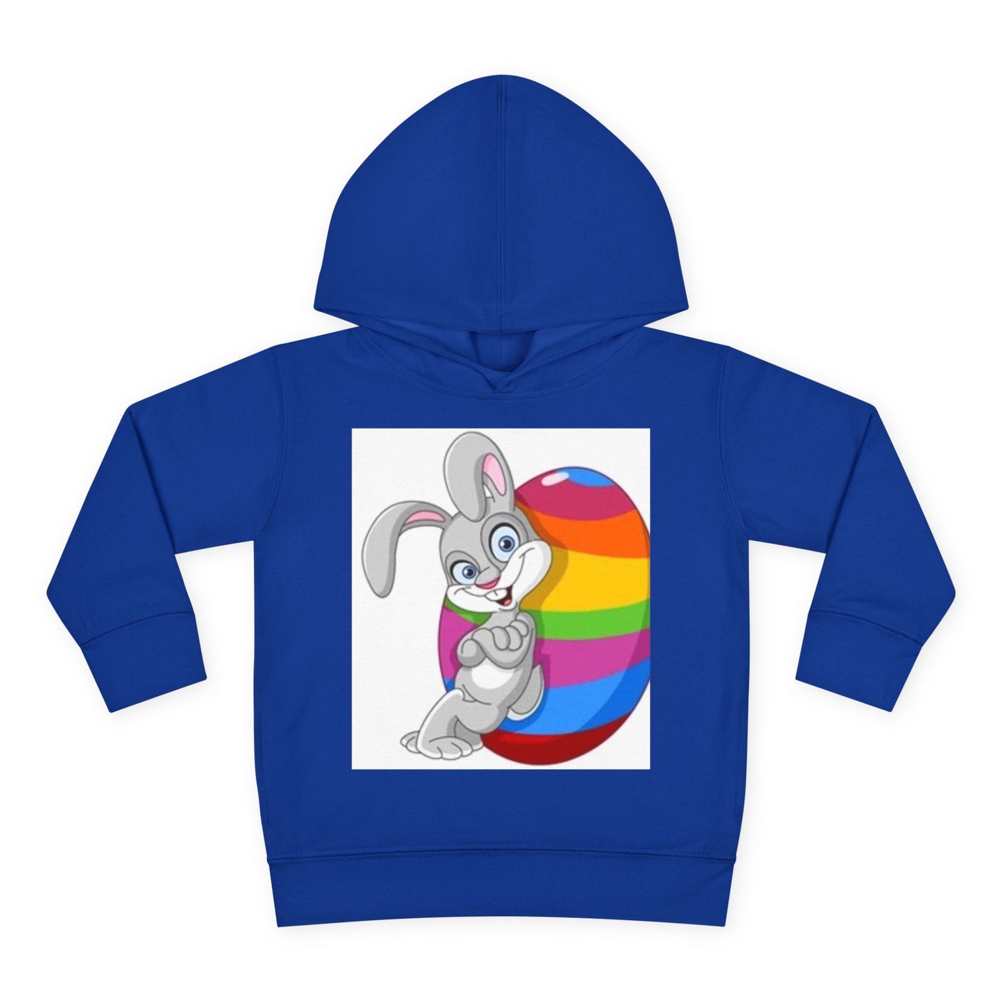 Colorful Easter Bunny Toddler Pullover Hoodie