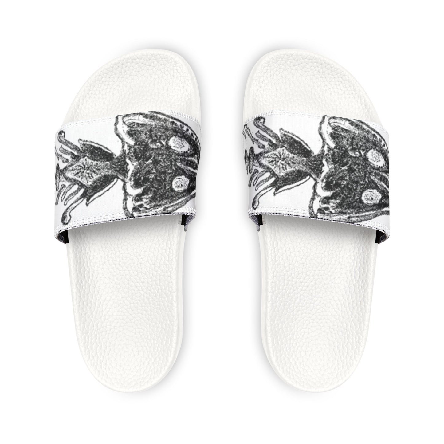 Artistic Men’s Removable-Strap Sandals with Butterfly Design