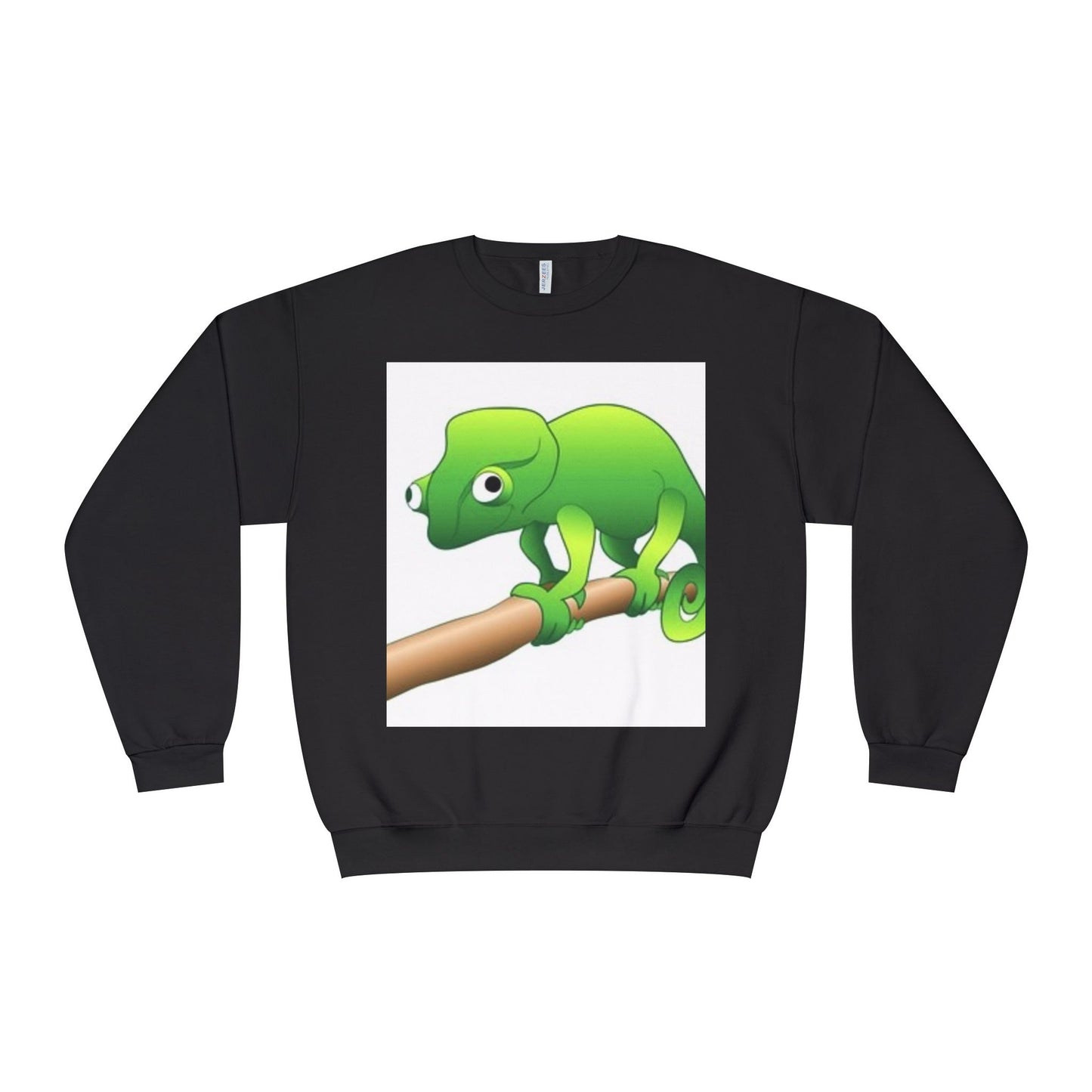 Charming Green Chameleon Sweatshirt - Cozy Unisex Crewneck for Nature Lovers