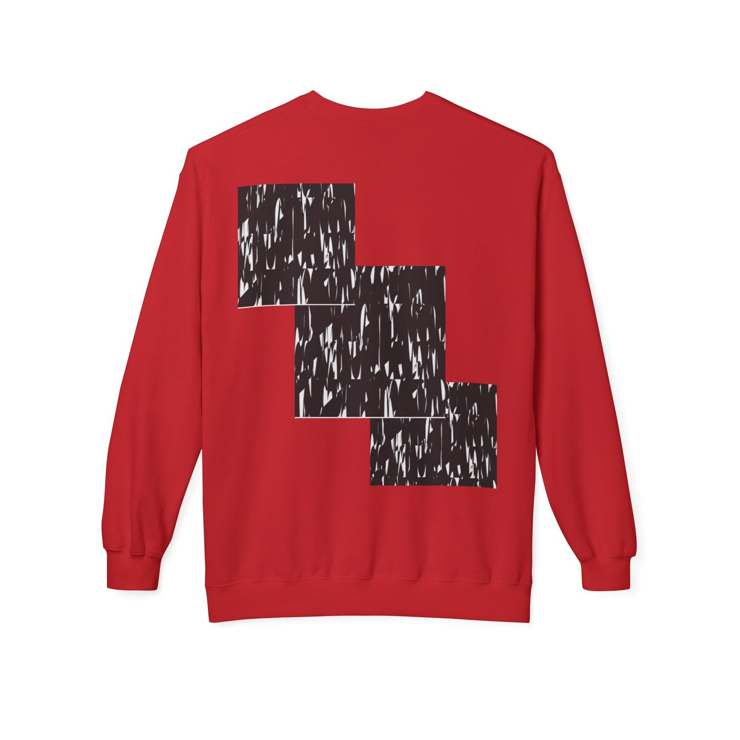 Modern Abstract Fleece Crewneck Sweatshirt - Cozy Unisex Apparel