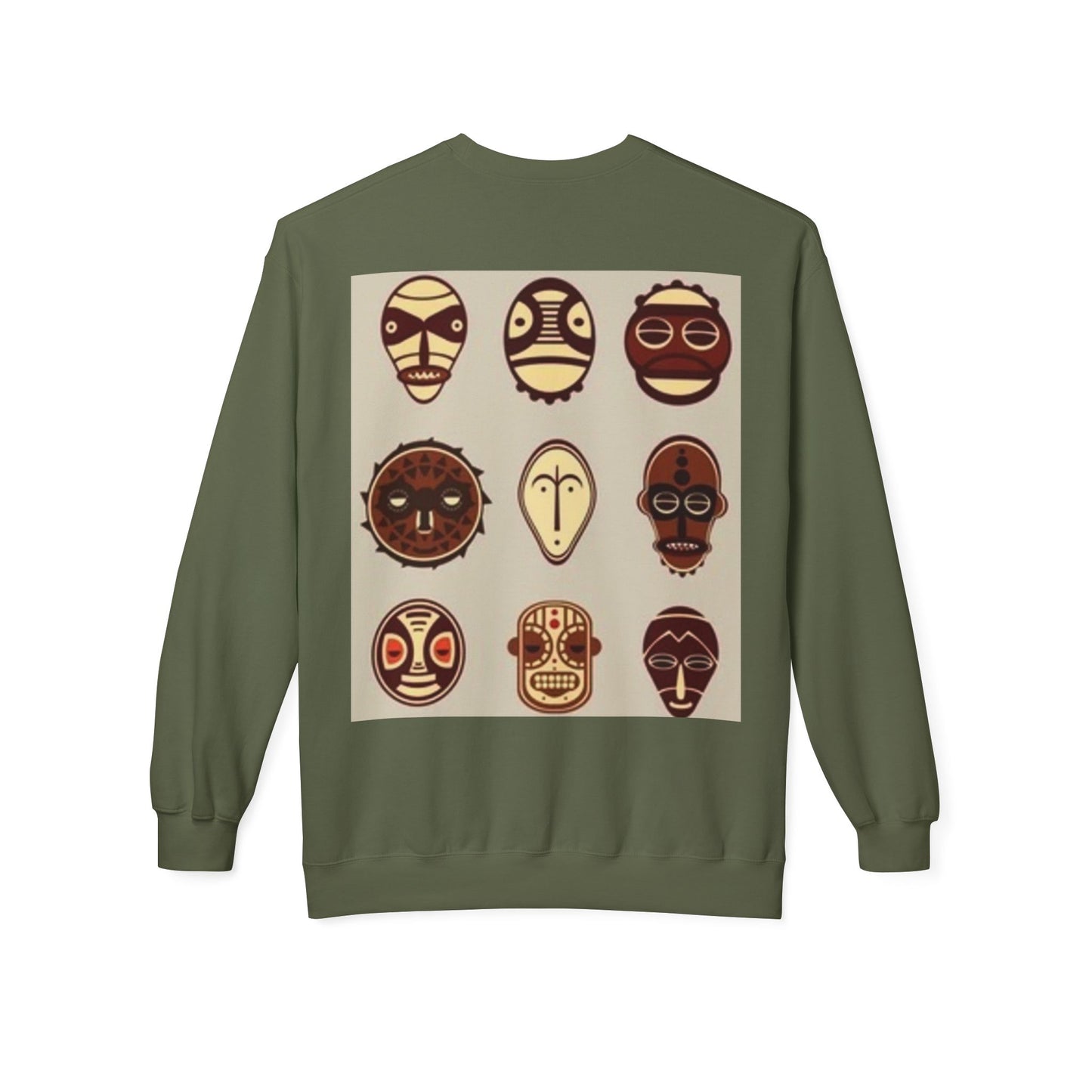 Artistic Horse Illustration Fleece Crewneck Sweatshirt - Unisex