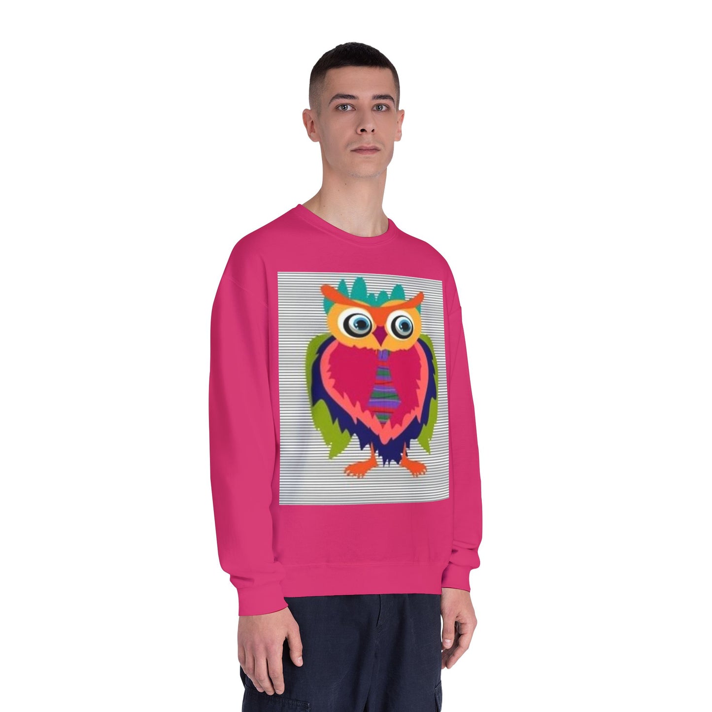 Colorful Owl Sweatshirt - Unisex Crewneck