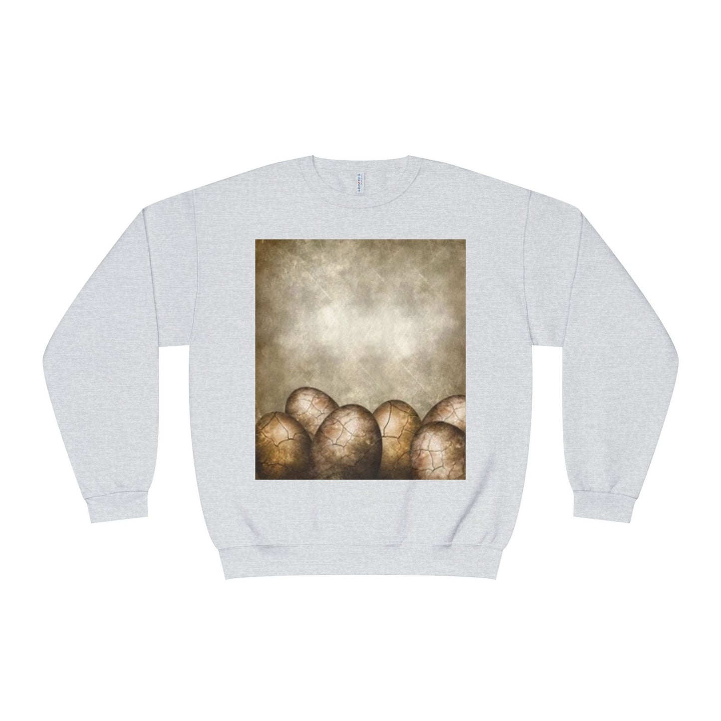 Cozy Vintage Egg Design Crewneck Sweatshirt