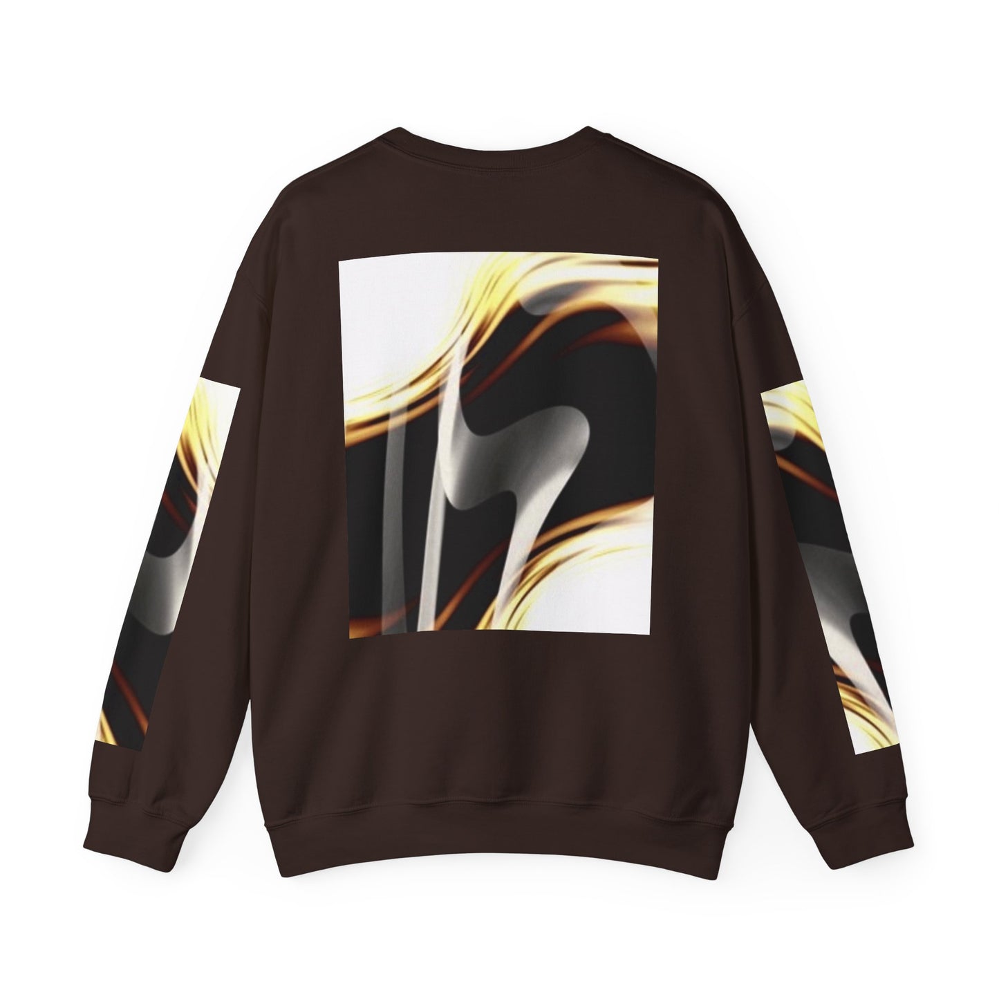 Abstract Wave Unisex Crewneck Sweatshirt - Modern Art Design