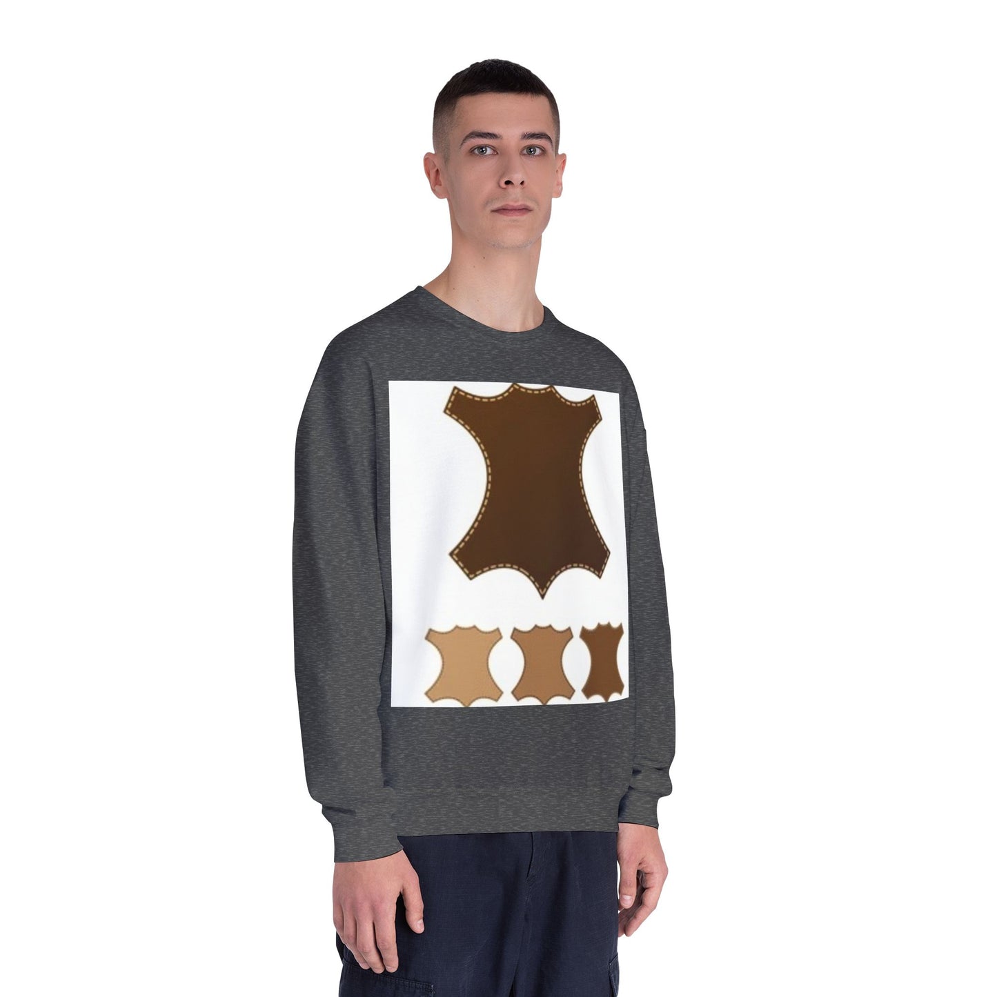 Artisan Leather Pattern Unisex Crewneck Sweatshirt
