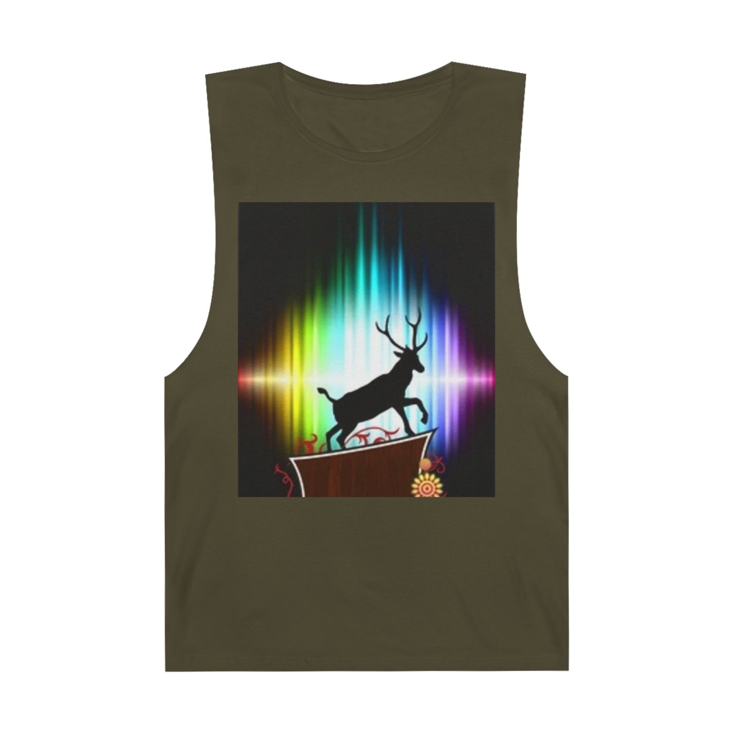Unisex Artistic Spiderweb & Eagle Tank Top - Unique Graphic Sleeveless Tee for Nature Lovers