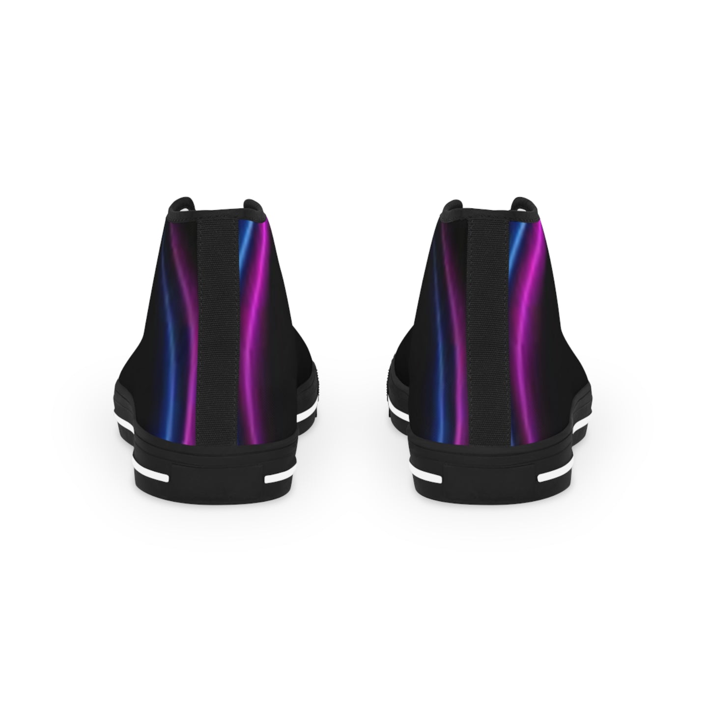 Men's High Top Sneakers with Gradient Design - Stylish and Vibrant Footwear for Everyday Wear