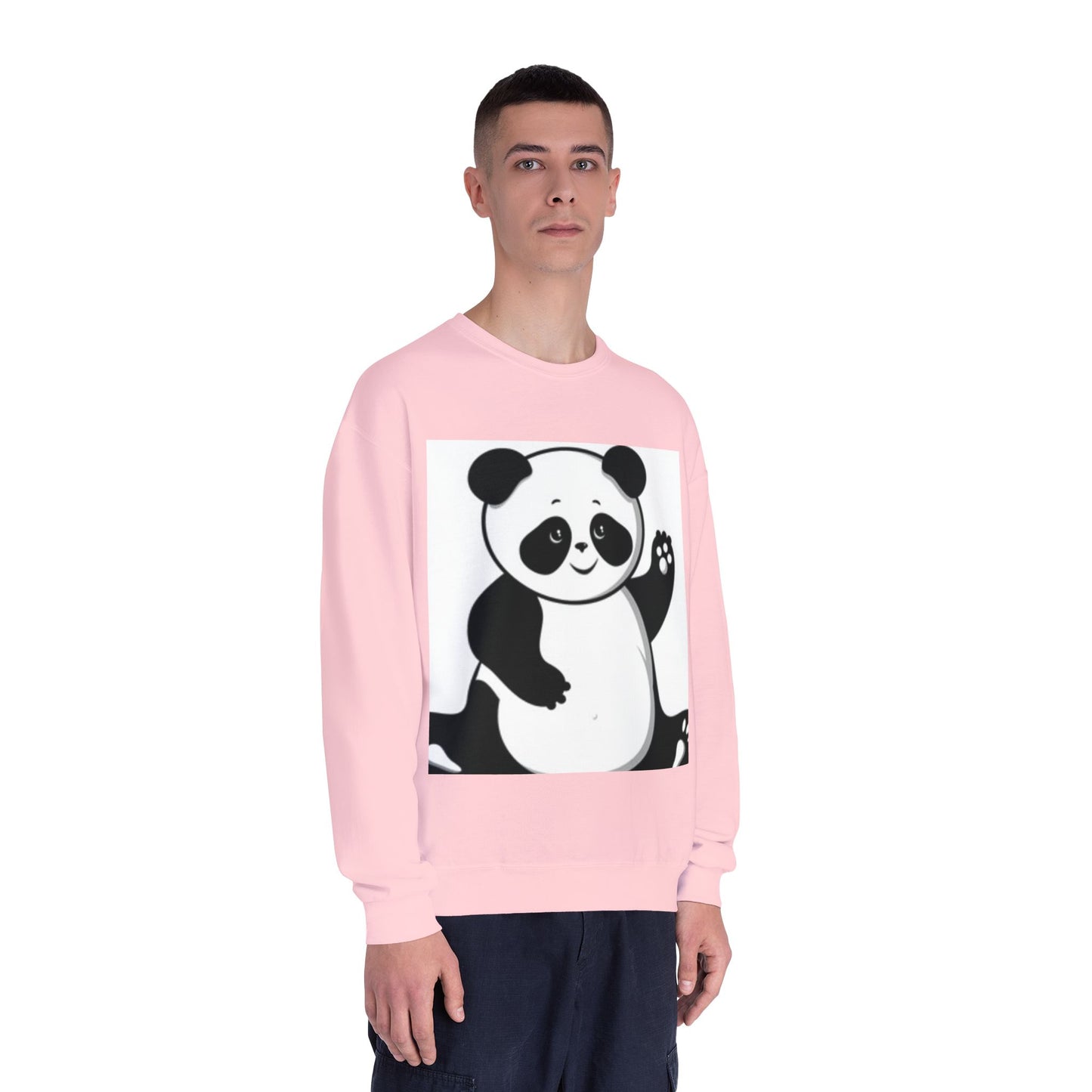 Cute Panda Unisex Crewneck Sweatshirt - Cozy Casual Wear for Animal Lovers