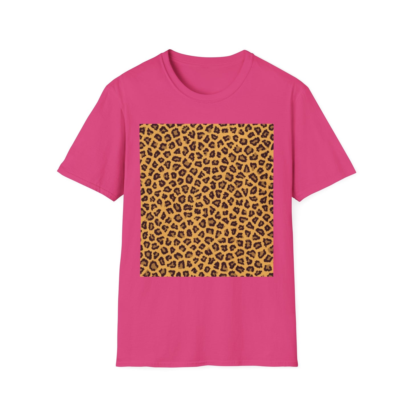 Leopard Print Unisex Softstyle T-Shirt - Trendy Casual Wear