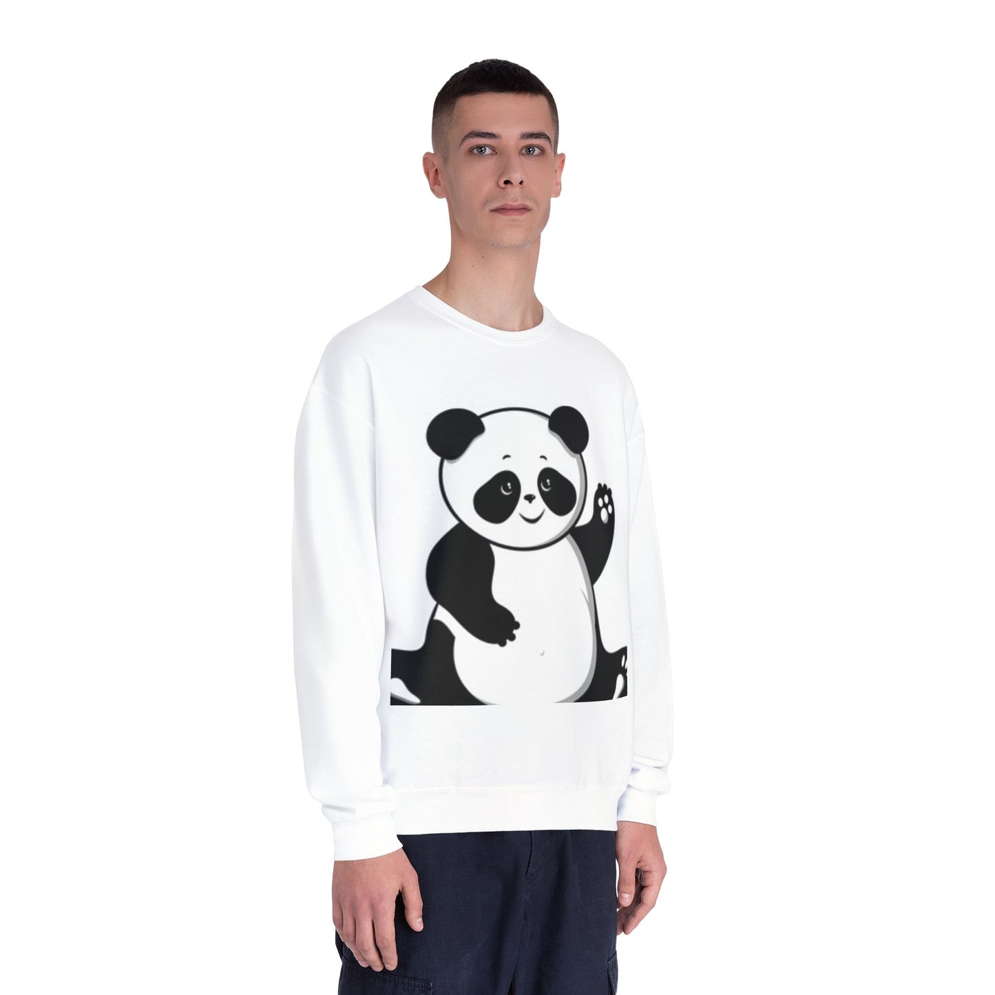 Cute Panda Unisex Crewneck Sweatshirt - Cozy Casual Wear for Animal Lovers