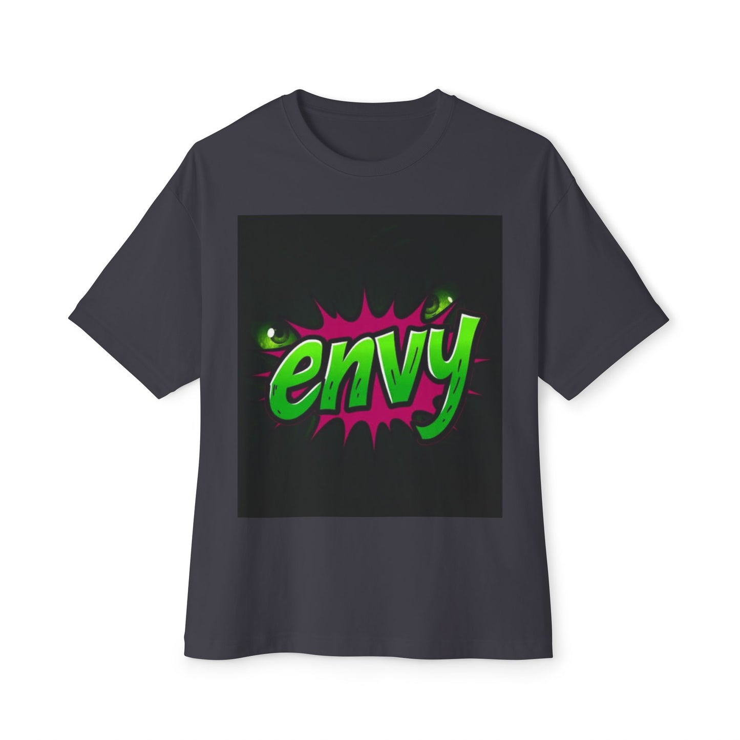 Envy Graphic Oversized Boxy Tee - Trendy Unisex Streetwear