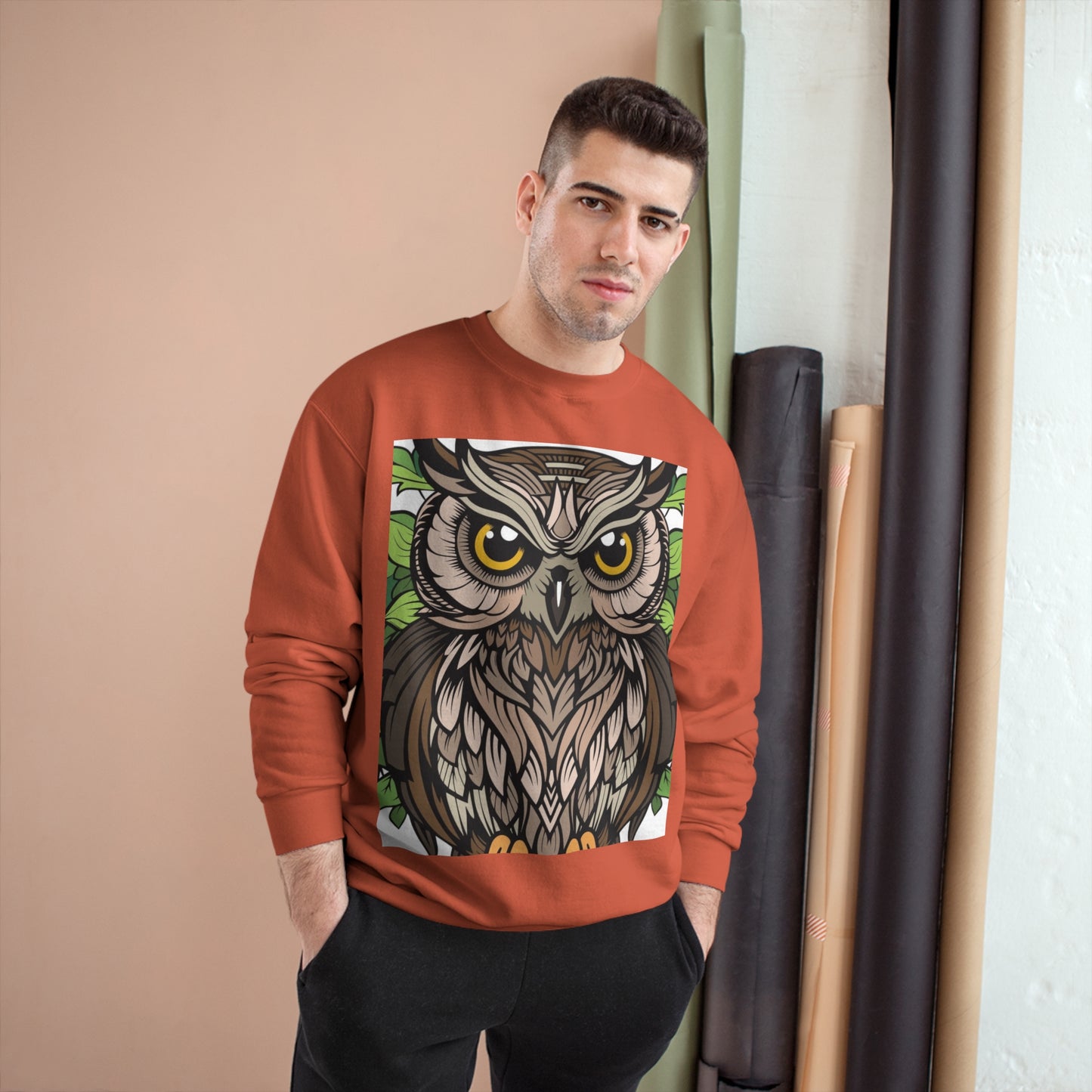 Champion Owl Sweatshirt - Cozy Unisex Sweater Perfect for Nature Lovers
