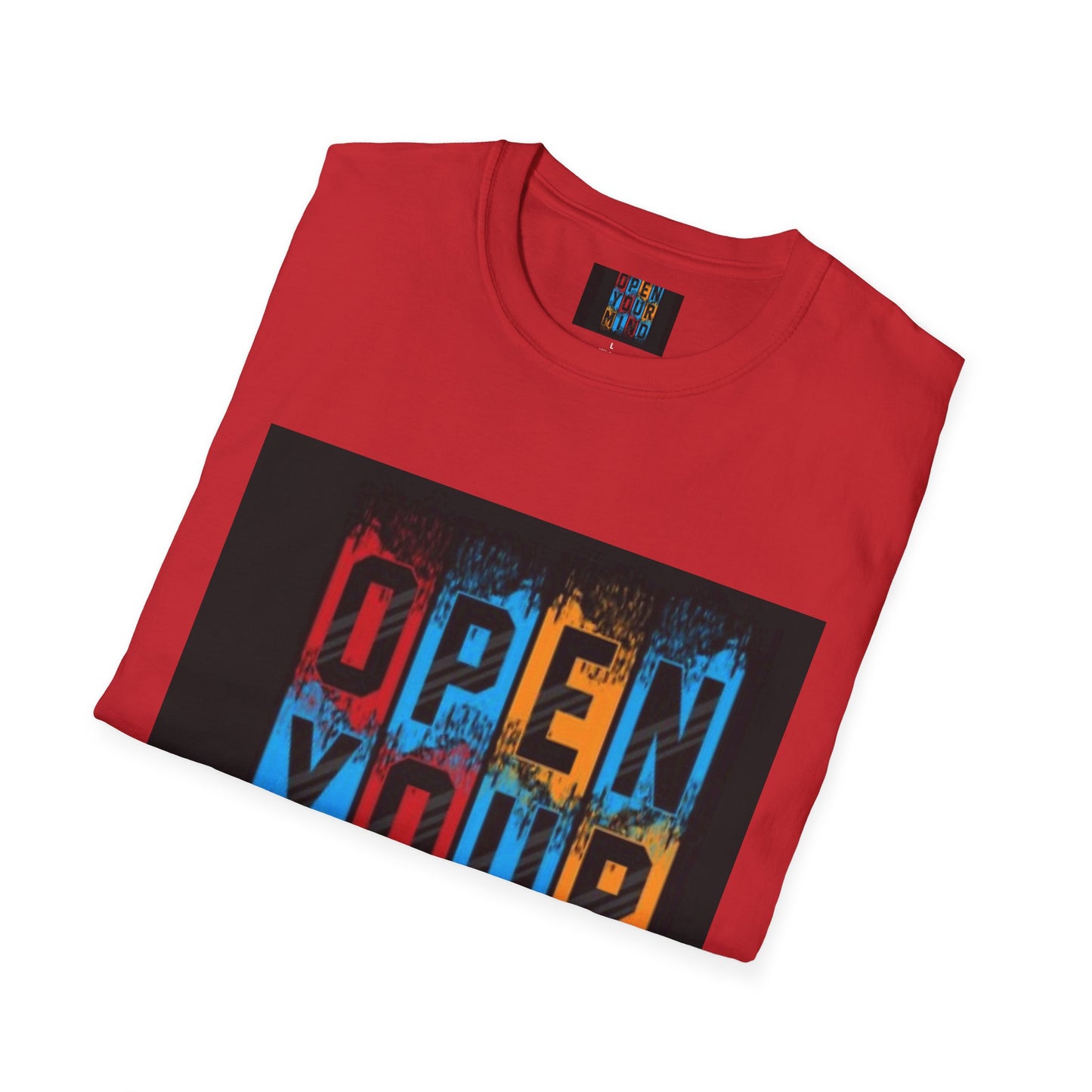 Open Your Mind Unisex Softstyle T-Shirt - Inspiring Wear for Creative Souls