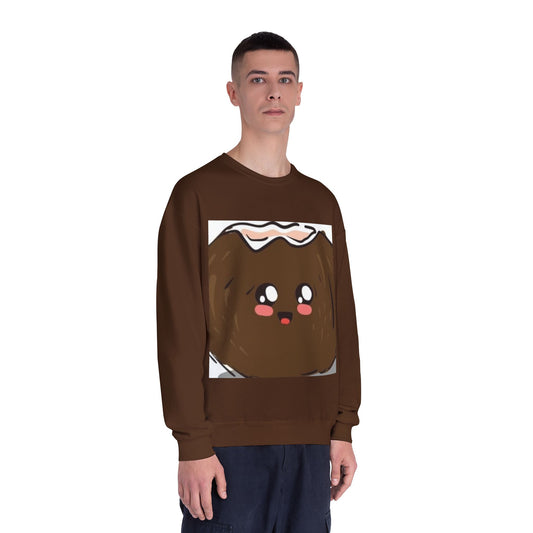 Cute Kawaii Coconut Crewneck Sweatshirt | Unisex Sweatshirt for Food Lovers