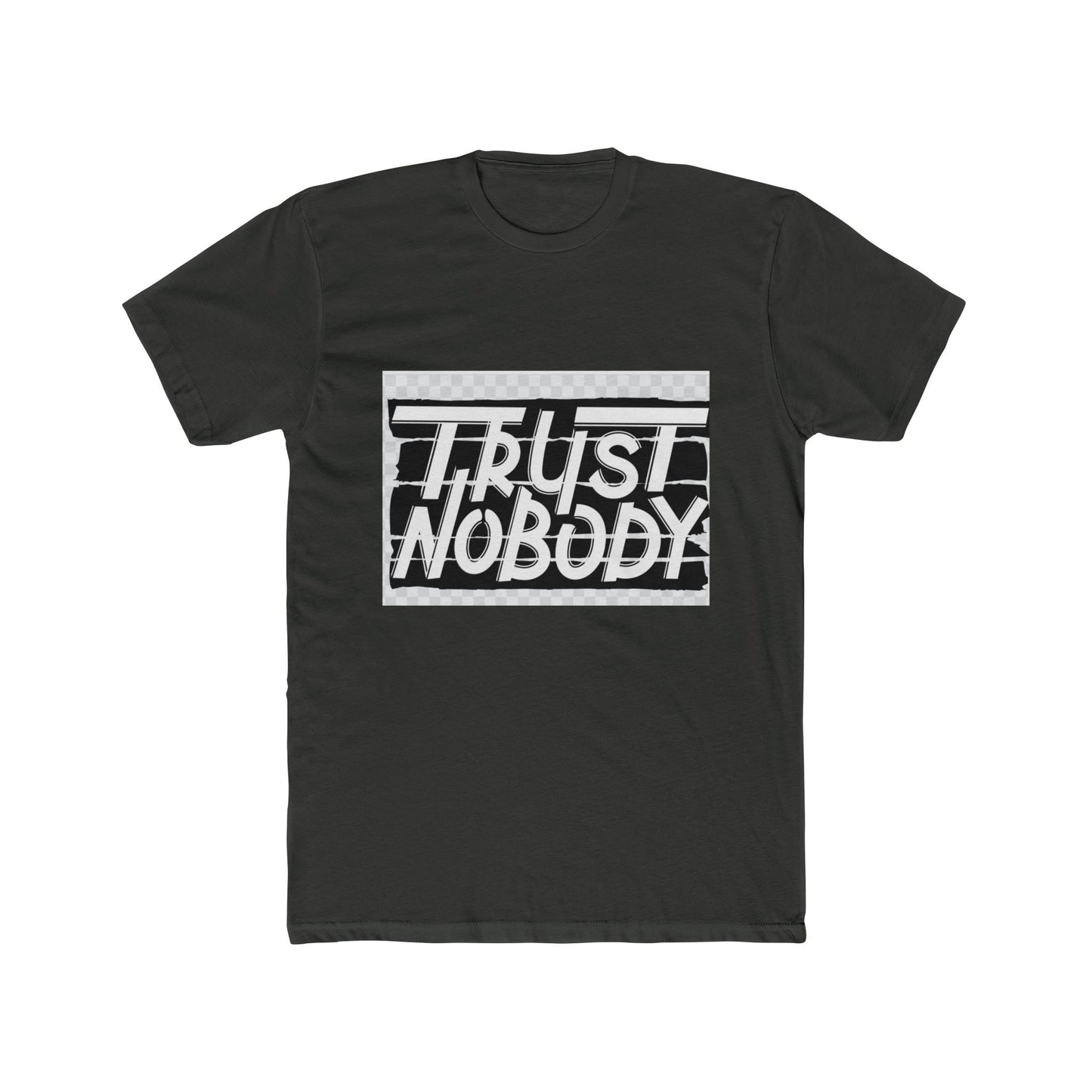 Trust Nobody Unisex Cotton Crew Tee - Trendy Graphic T-Shirt for Casual Style