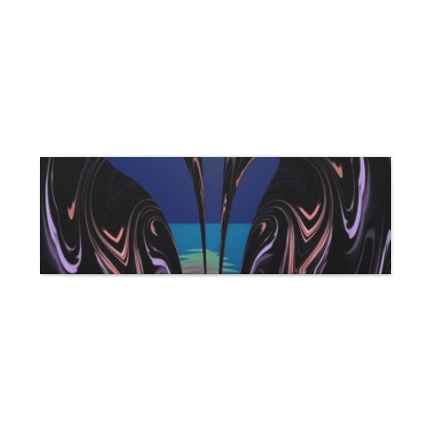 Romantic Abstract Canvas Art - Heart-Shaped Design for Home Decor