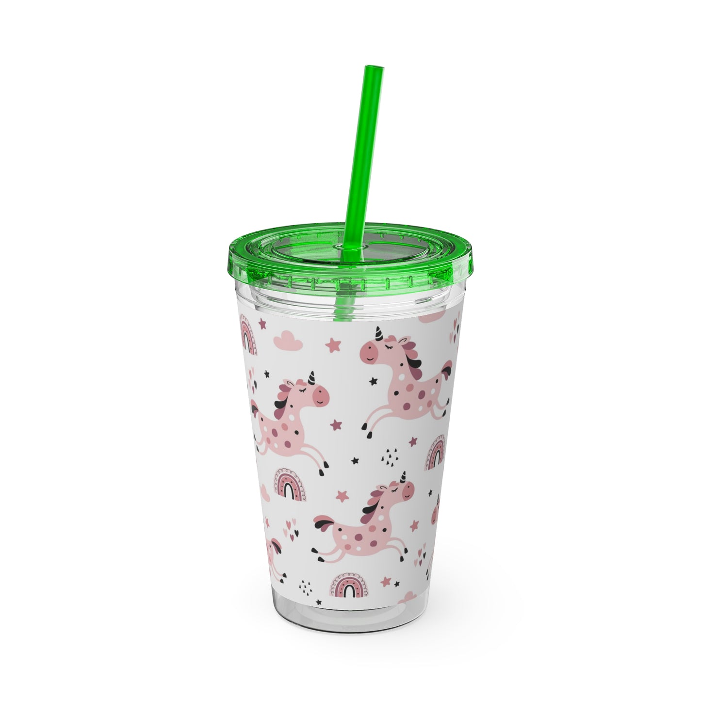 Sunsplash Unicorn Tumbler – 16oz Drinkware with Straw, Perfect for Kids & Unicorn Lovers