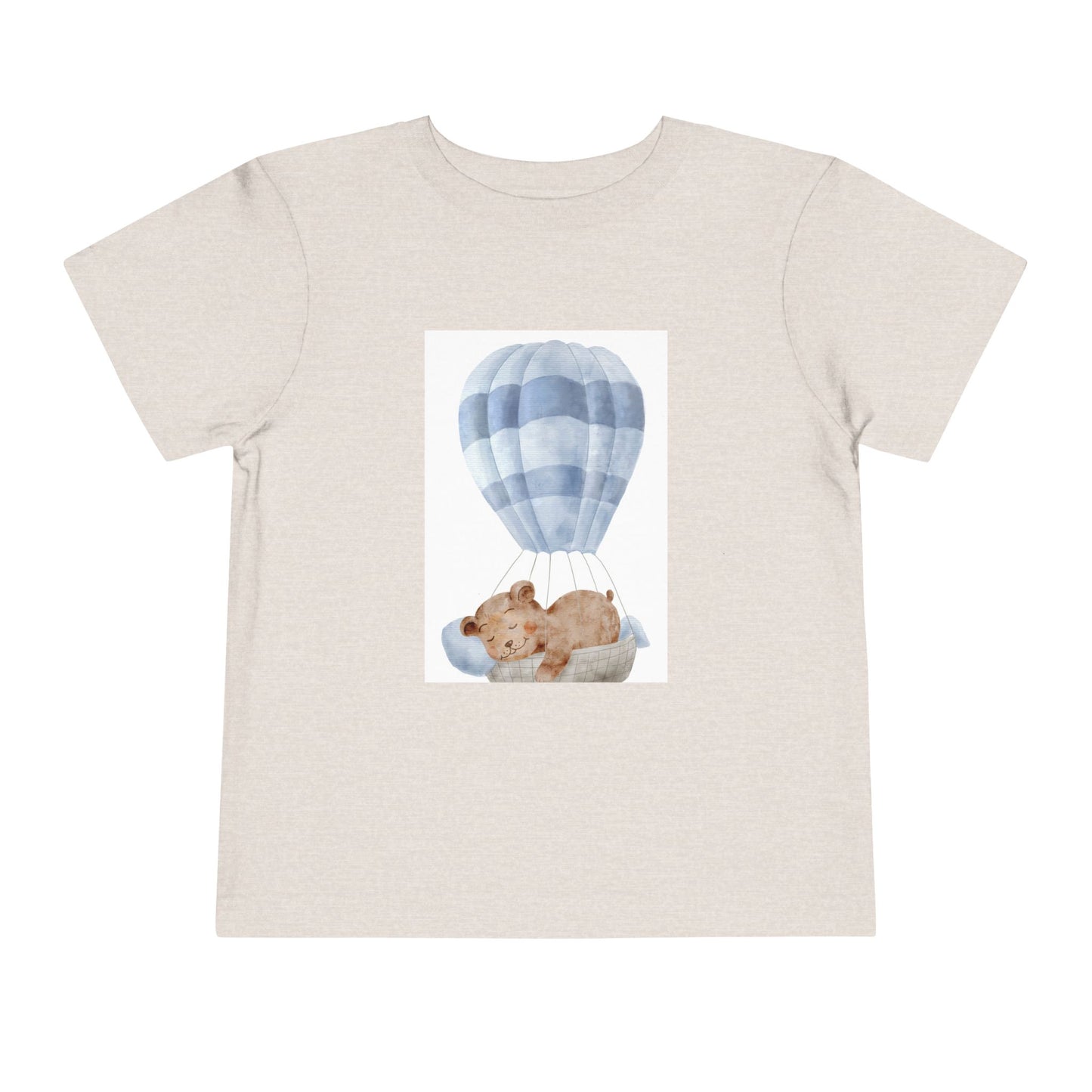 Cute Toddler Tee with Hot Air Balloon and Bear Design - Perfect for Playtime and Special Occasions