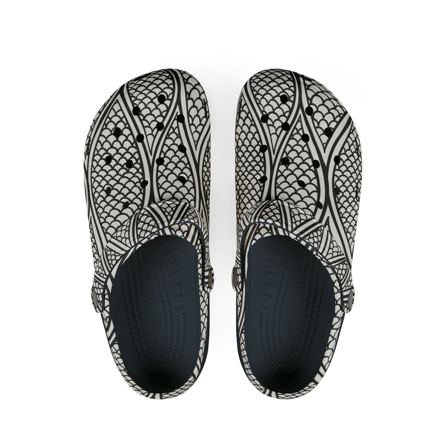 Stylish EVA Foam Rubber Shoes with Fish Scale Design