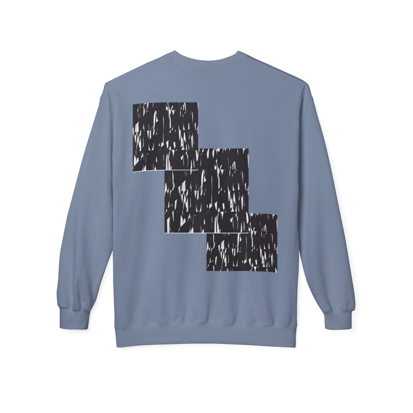 Modern Abstract Fleece Crewneck Sweatshirt - Cozy Unisex Apparel