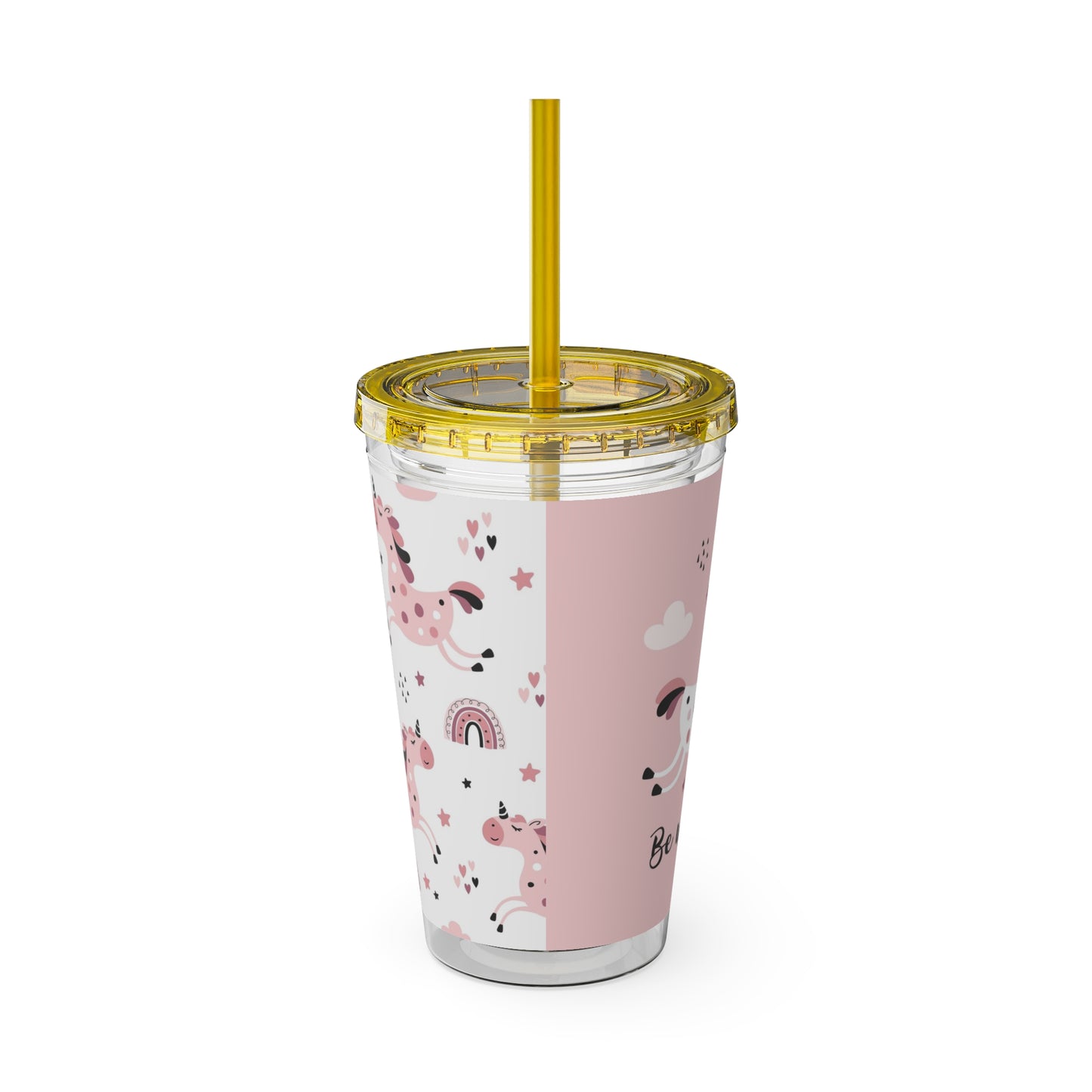 Sunsplash Unicorn Tumbler – 16oz Drinkware with Straw, Perfect for Kids & Unicorn Lovers