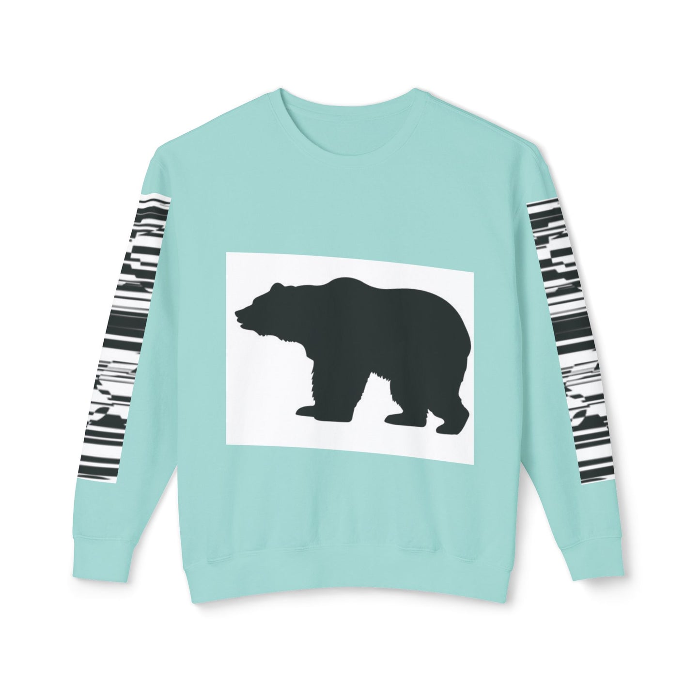 Stylish Bear Graphic Unisex Lightweight Crewneck Sweatshirt