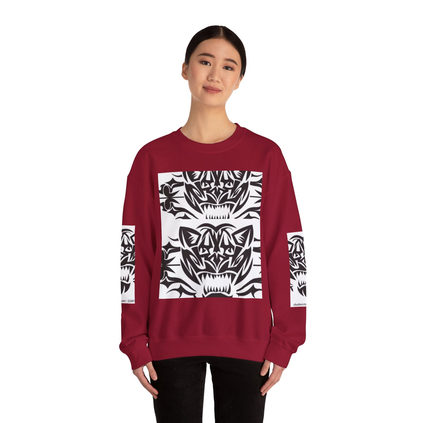 Bold Tiger Graphic Unisex Sweatshirt - Fierce Animal Design
