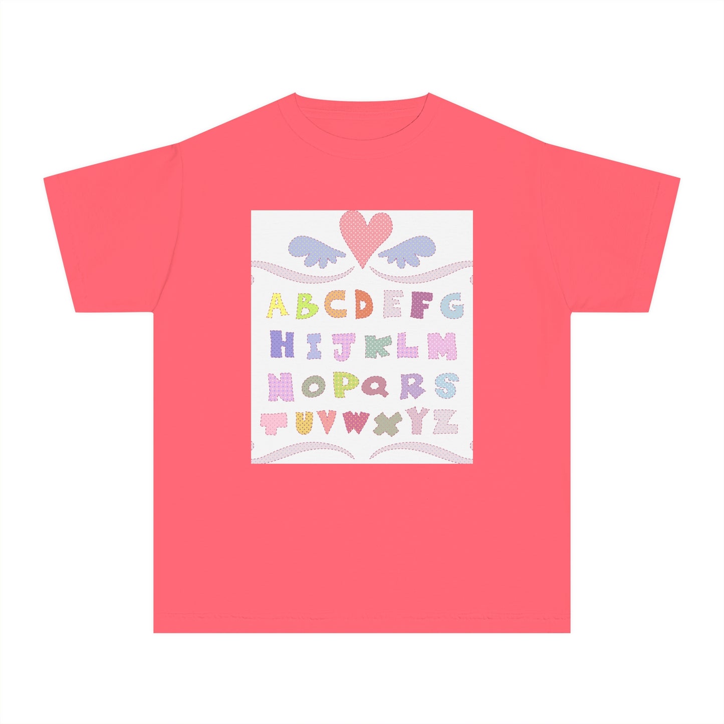 Youth Alphabet Love Tee - Fun & Playful Kids Shirt