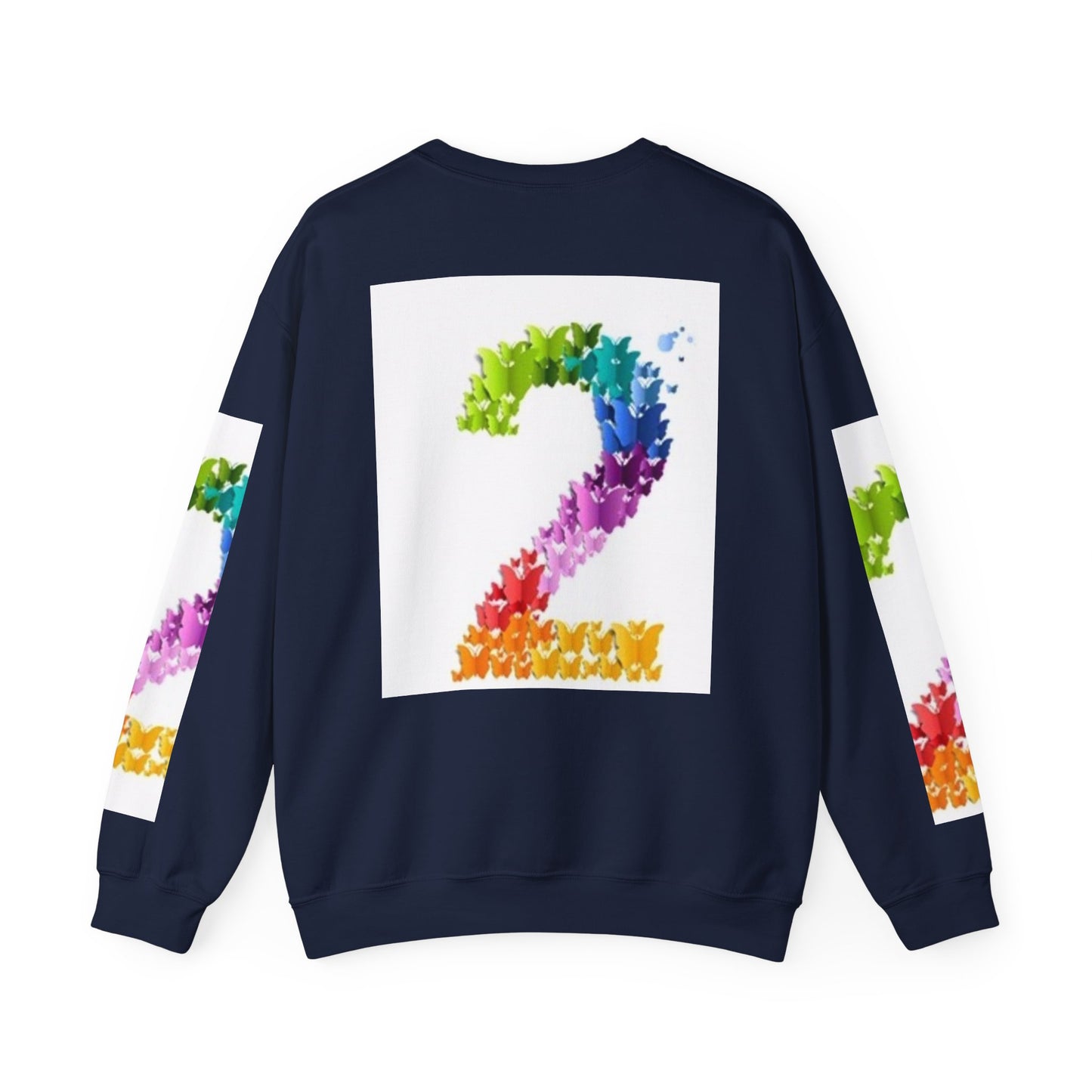 Colorful Floral Number 2 Sweatshirt for Celebrations