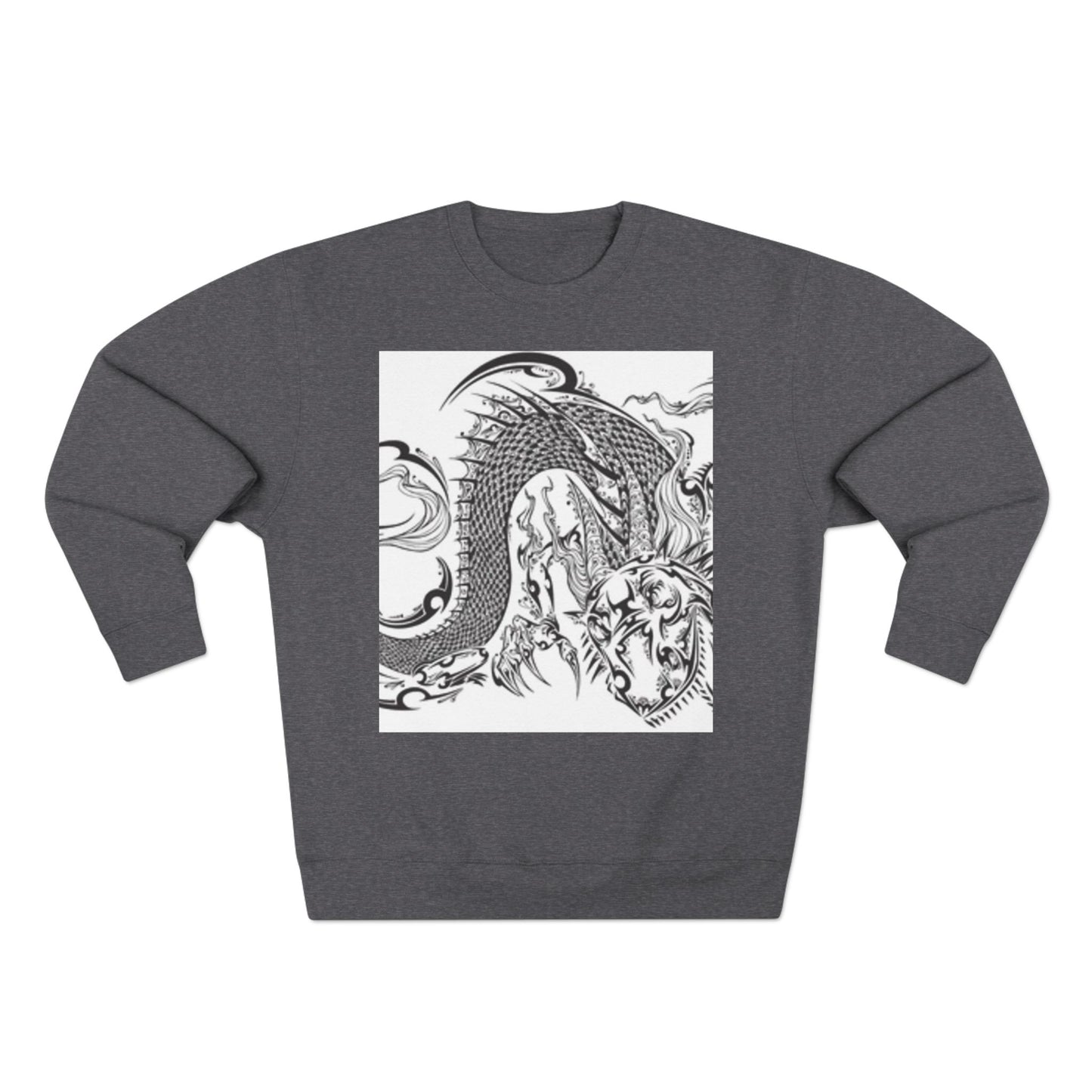 Dragon Art Unisex Crewneck Sweatshirt - Bold Tattoo Design