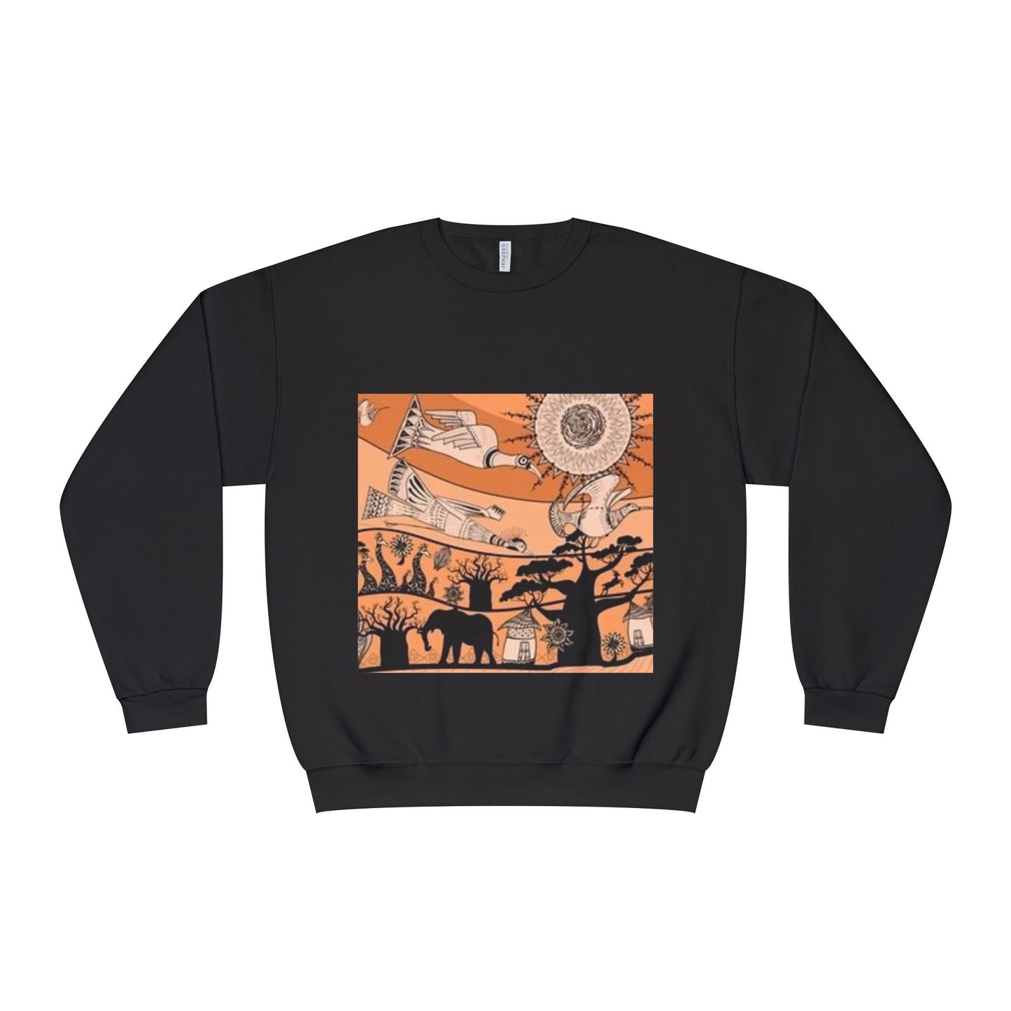 Bohemian Artistic Crewneck Sweatshirt | Nature & Sun Design