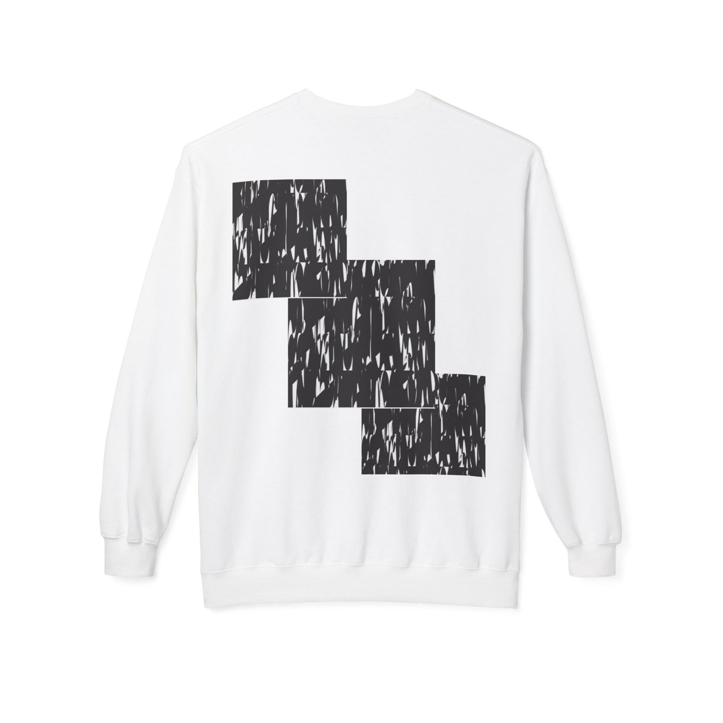 Modern Abstract Fleece Crewneck Sweatshirt - Cozy Unisex Apparel