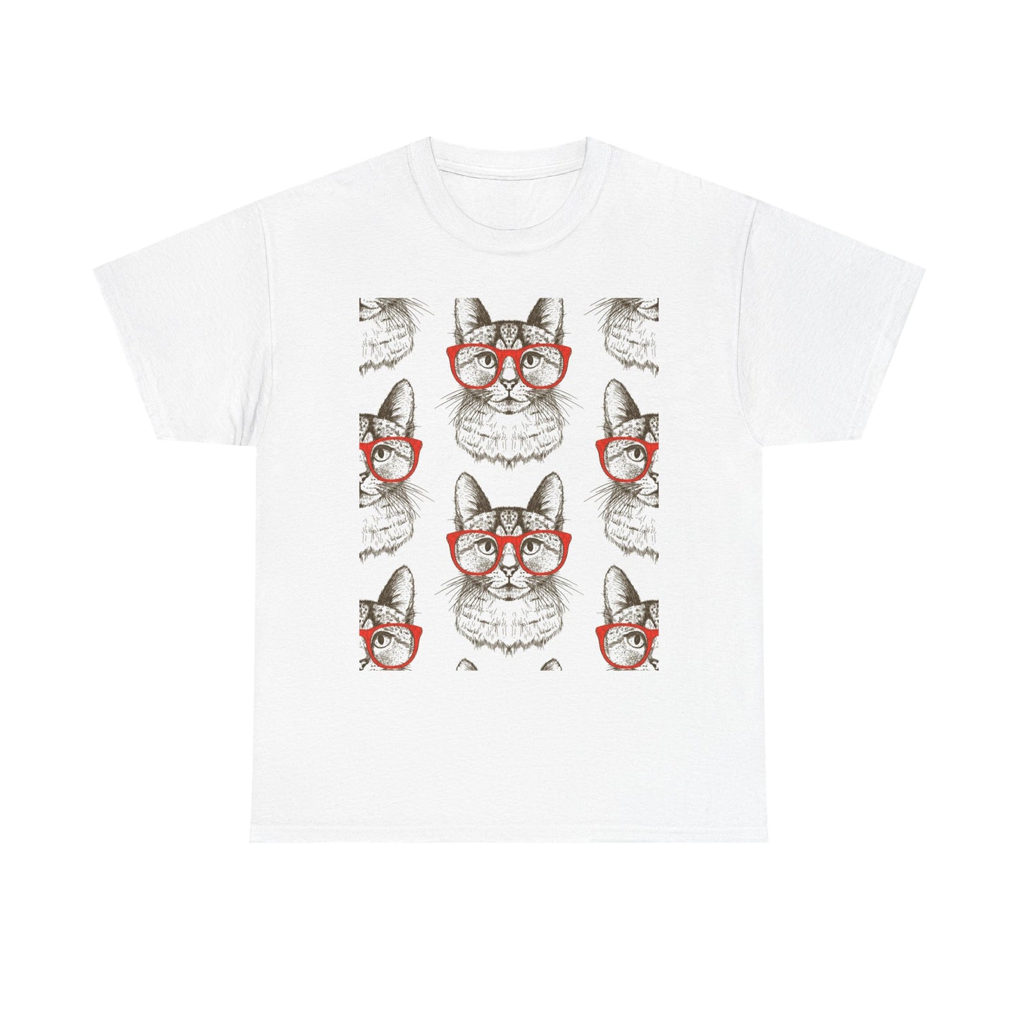 Funny Cat Graphic Unisex Heavy Cotton Tee