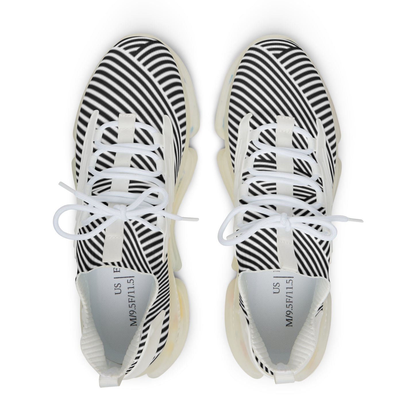 Stylish Men's Mesh Sneakers - Trendy Striped Design for Comfort and Performance