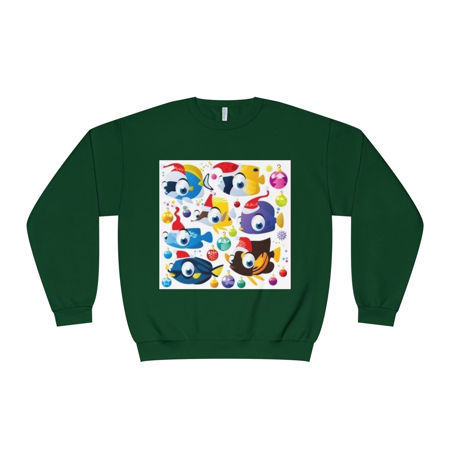 Whimsical Colorful Crewneck Sweatshirt – Fun Cartoon Design