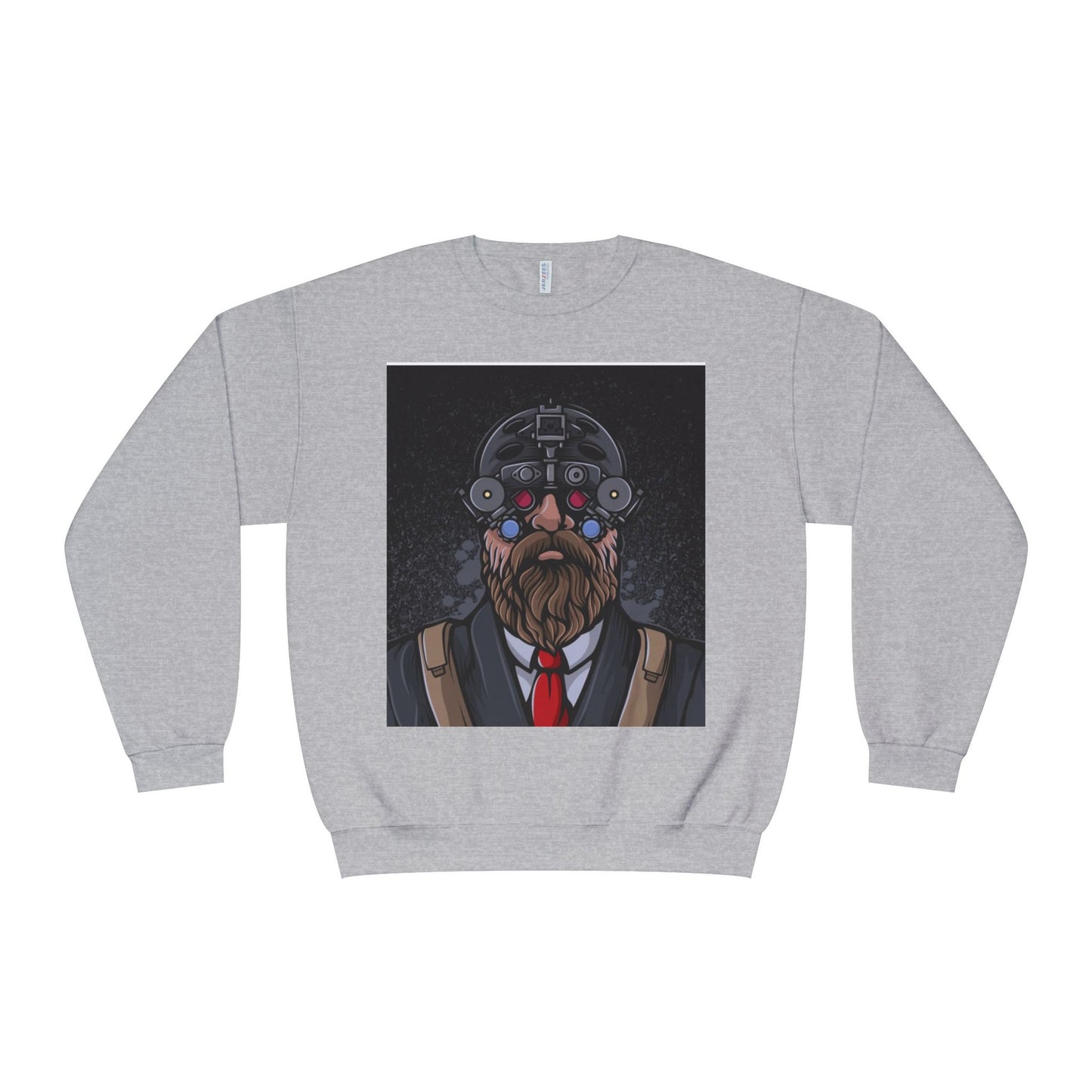 Bearded Warrior Crewneck Sweatshirt - Unisex Graphic Sweatshirt