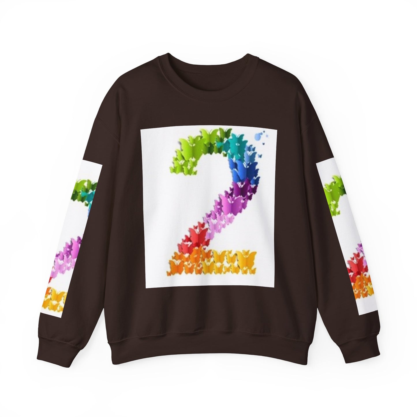 Colorful Floral Number 2 Sweatshirt for Celebrations