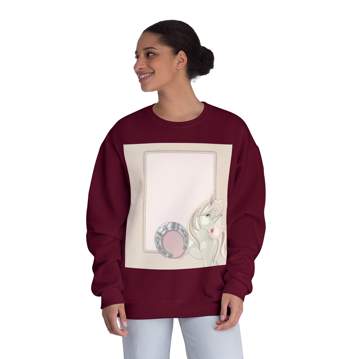 Cute Unicorn Blank Space Unisex Crewneck Sweatshirt