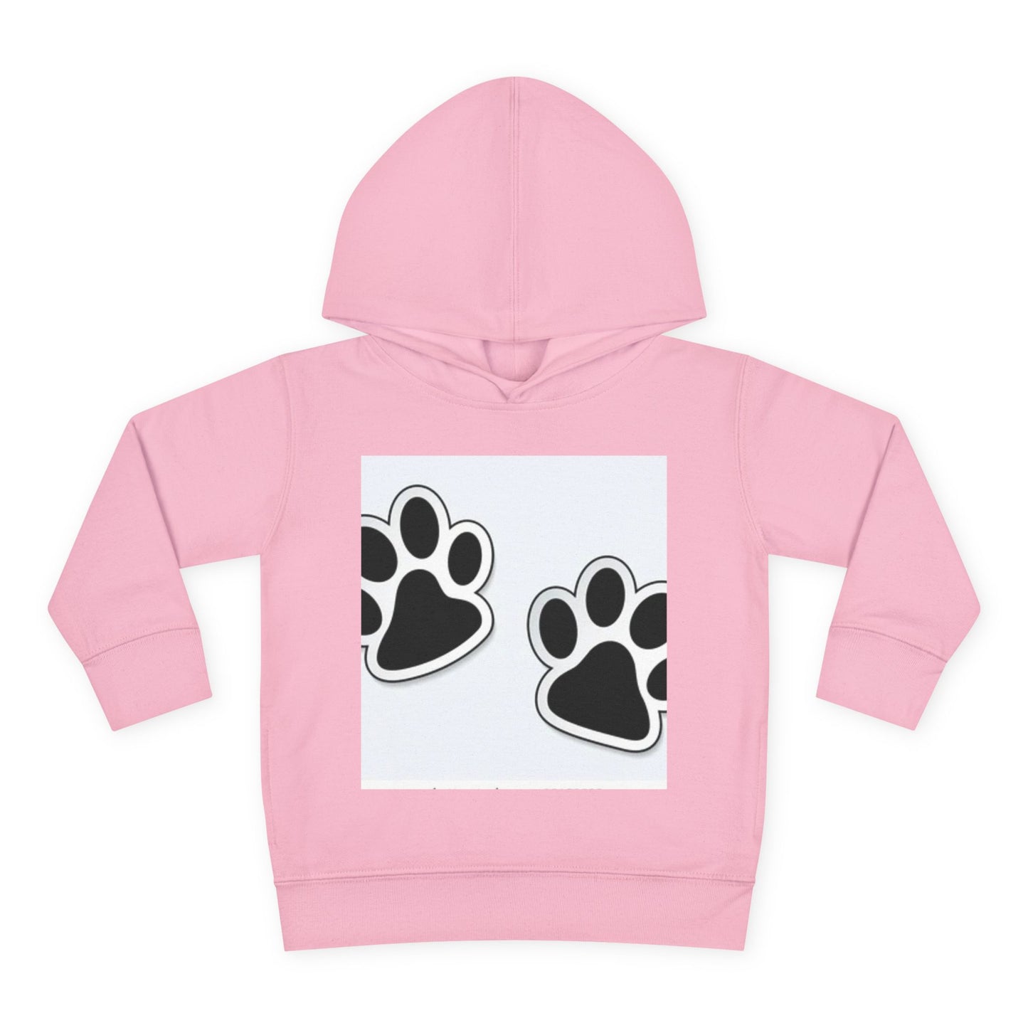 Wildlife Pattern Toddler Pullover Fleece Hoodie - Playful Animal Design for Kids