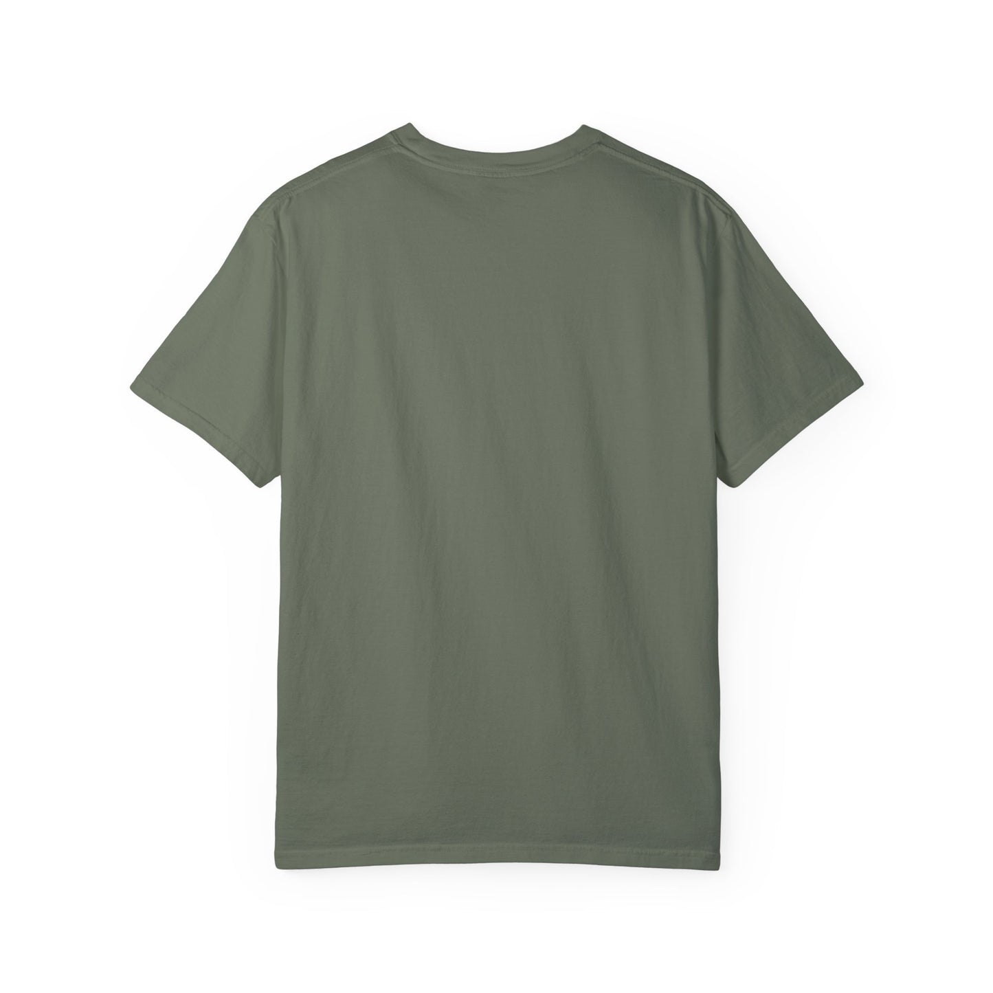 Vintage-Inspired Unisex Garment-Dyed T-Shirt with Artistic Print