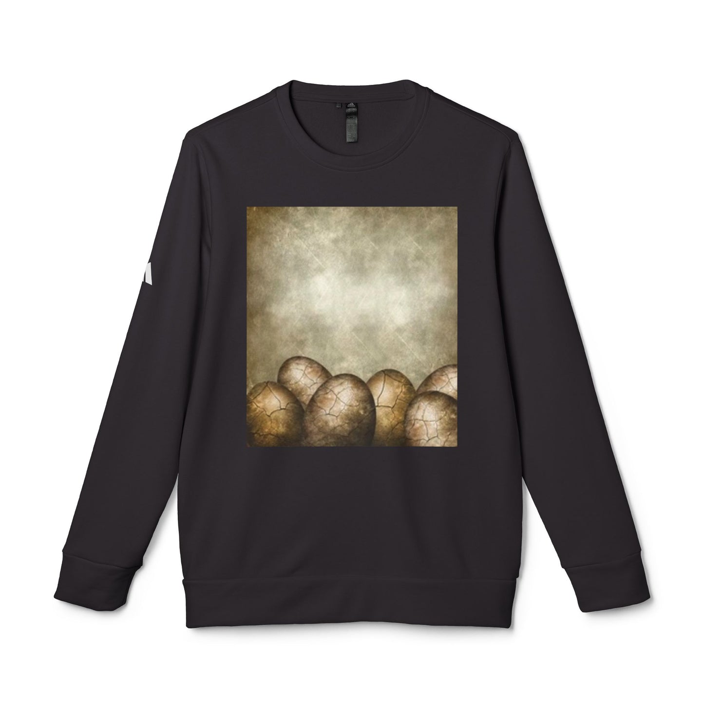 Cozy Artistic Egg Design Unisex Fleece Crewneck Sweatshirt