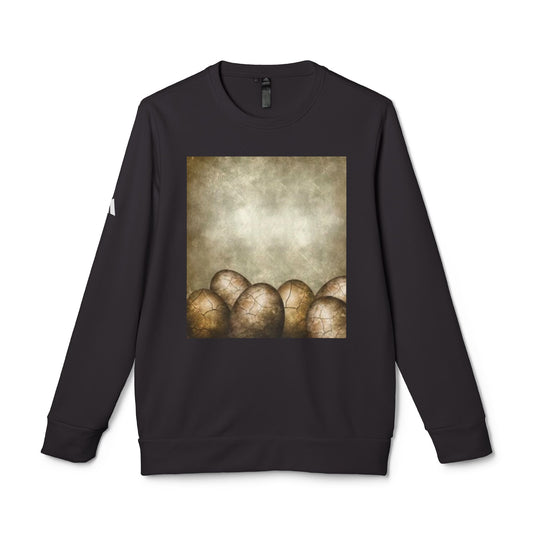Cozy Artistic Egg Design Unisex Fleece Crewneck Sweatshirt