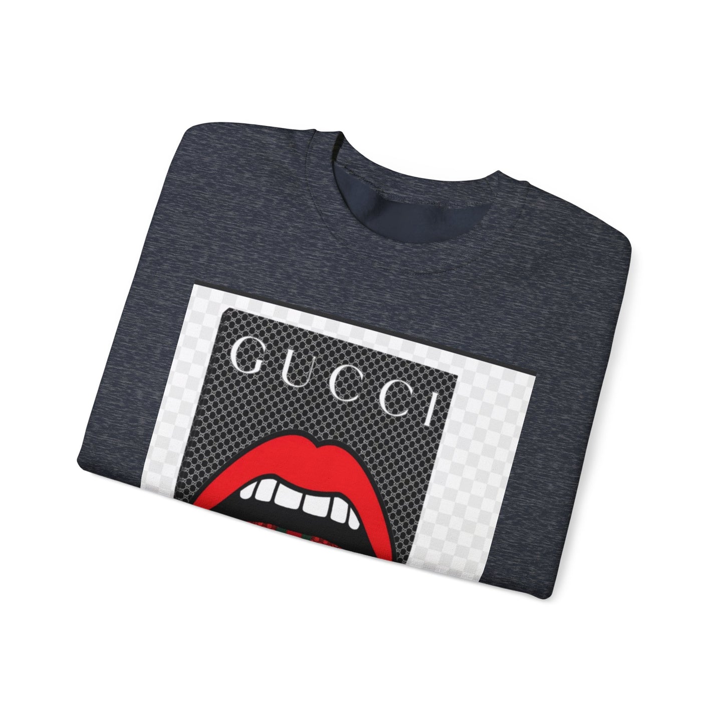 Gucci Inspired Unisex Heavy Blend Crewneck Sweatshirt - Bold Graphic Design