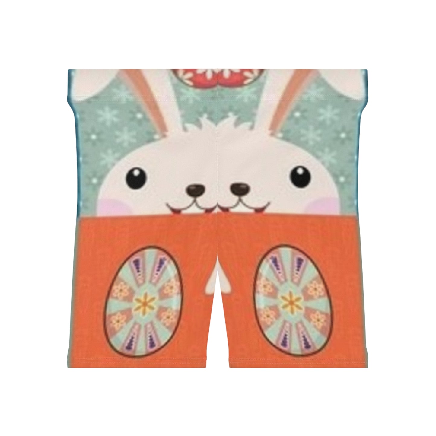 Cute Bunny Women's Biker Shorts - Fun Spring & Easter Activewear