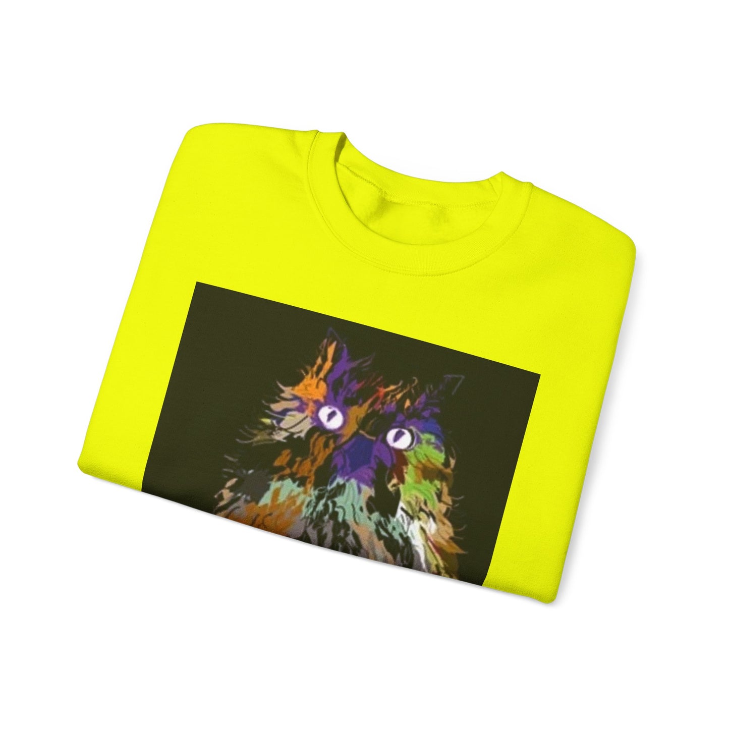 Colorful Owl Crewneck Sweatshirt - Unisex Heavy Blend™ - Cozy Art Wear for Animal Lovers