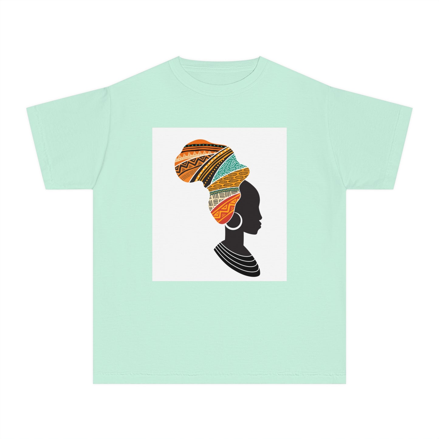 Youth Midweight Tee - African Heritage Design for Creative Kids