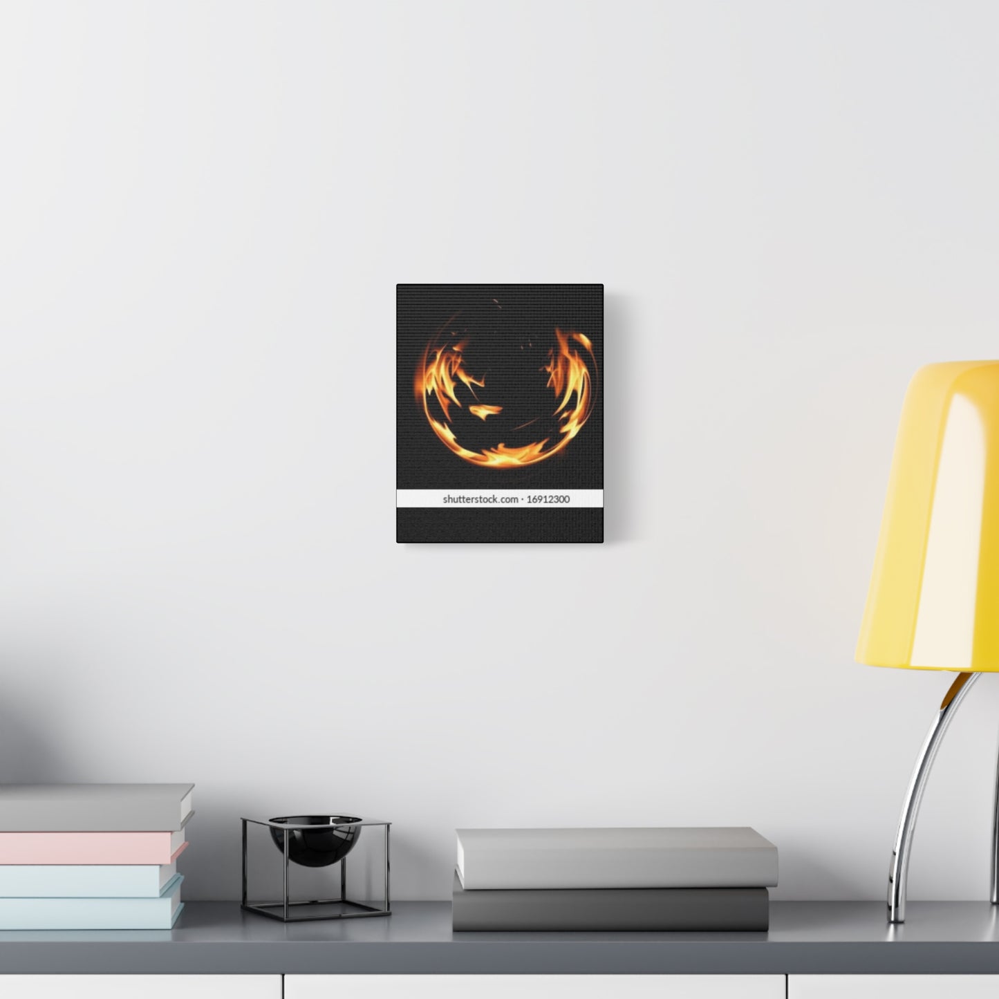 Fire Swirl Matte Canvas Art - Stretched 1.25" Gallery Wrap
